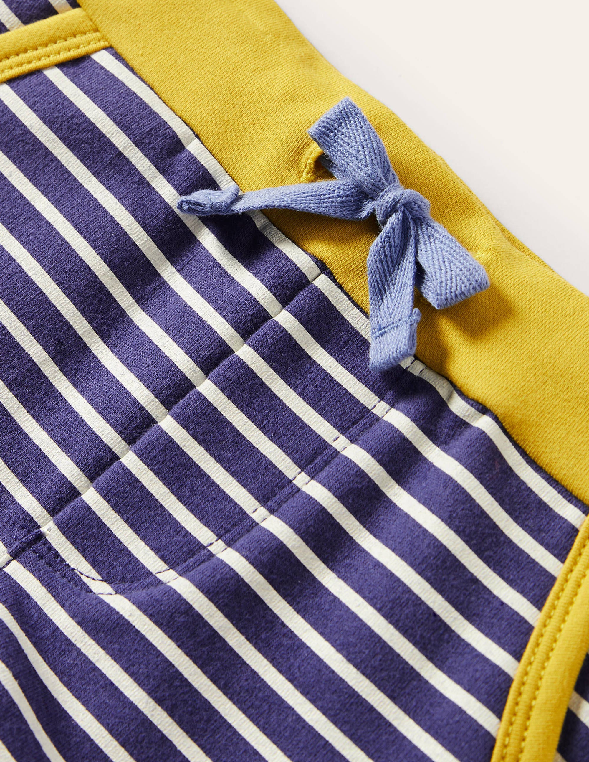 Jerseyshorts-Segelblau/Naturweiß - Image 3