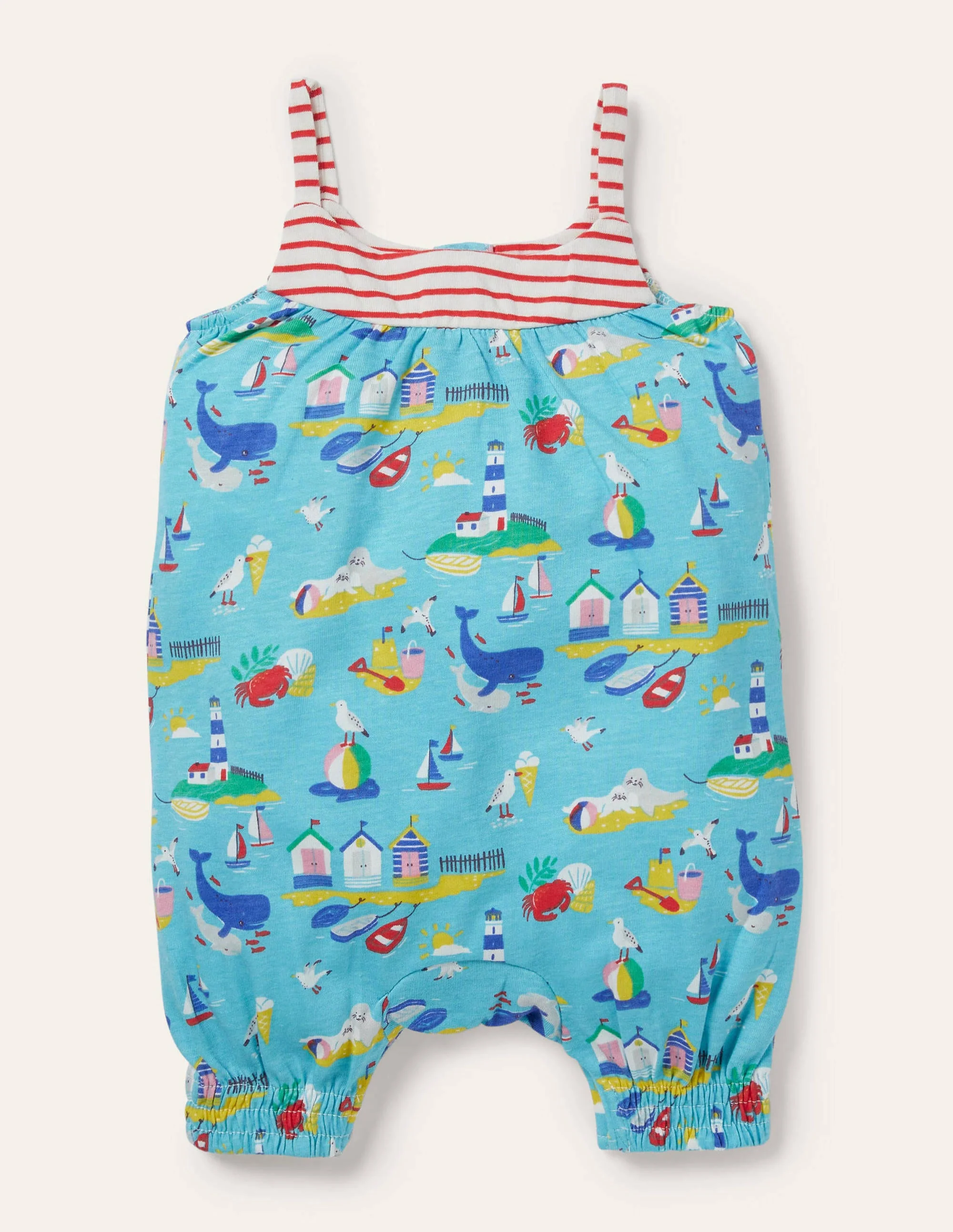 Jerseystrampler mit Trägern-Wasserblau, Küstenszene - Image 2