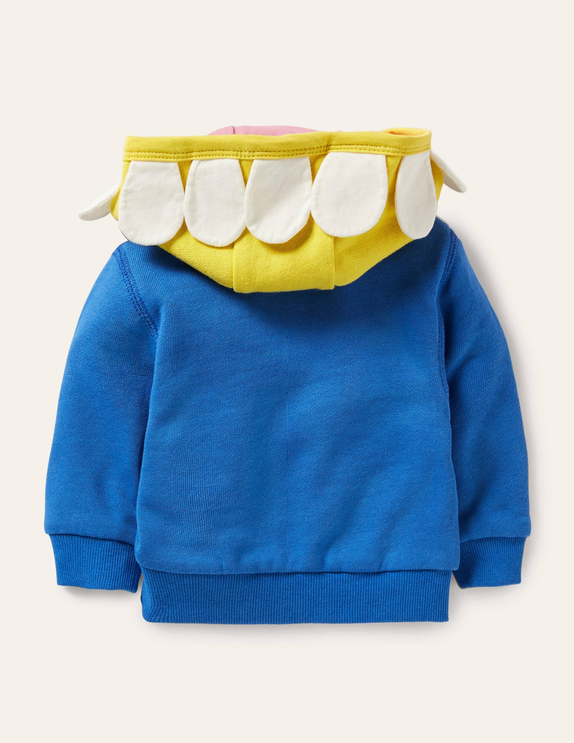 Kapuzenjacke mit Applikation-Blau, Blume - Image 2