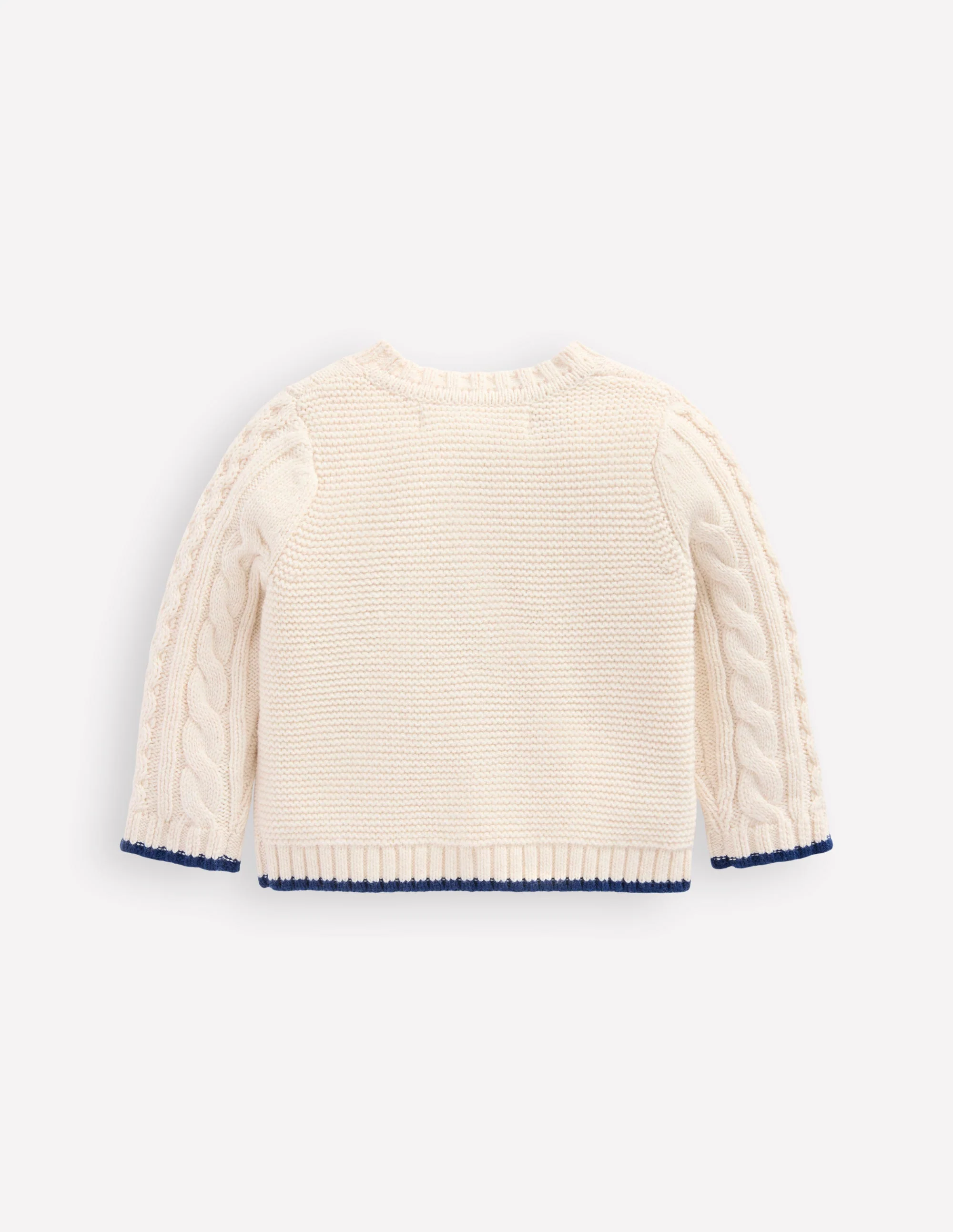 Klassische Strickjacke mit Zopfmuster-Anenome - Image 2