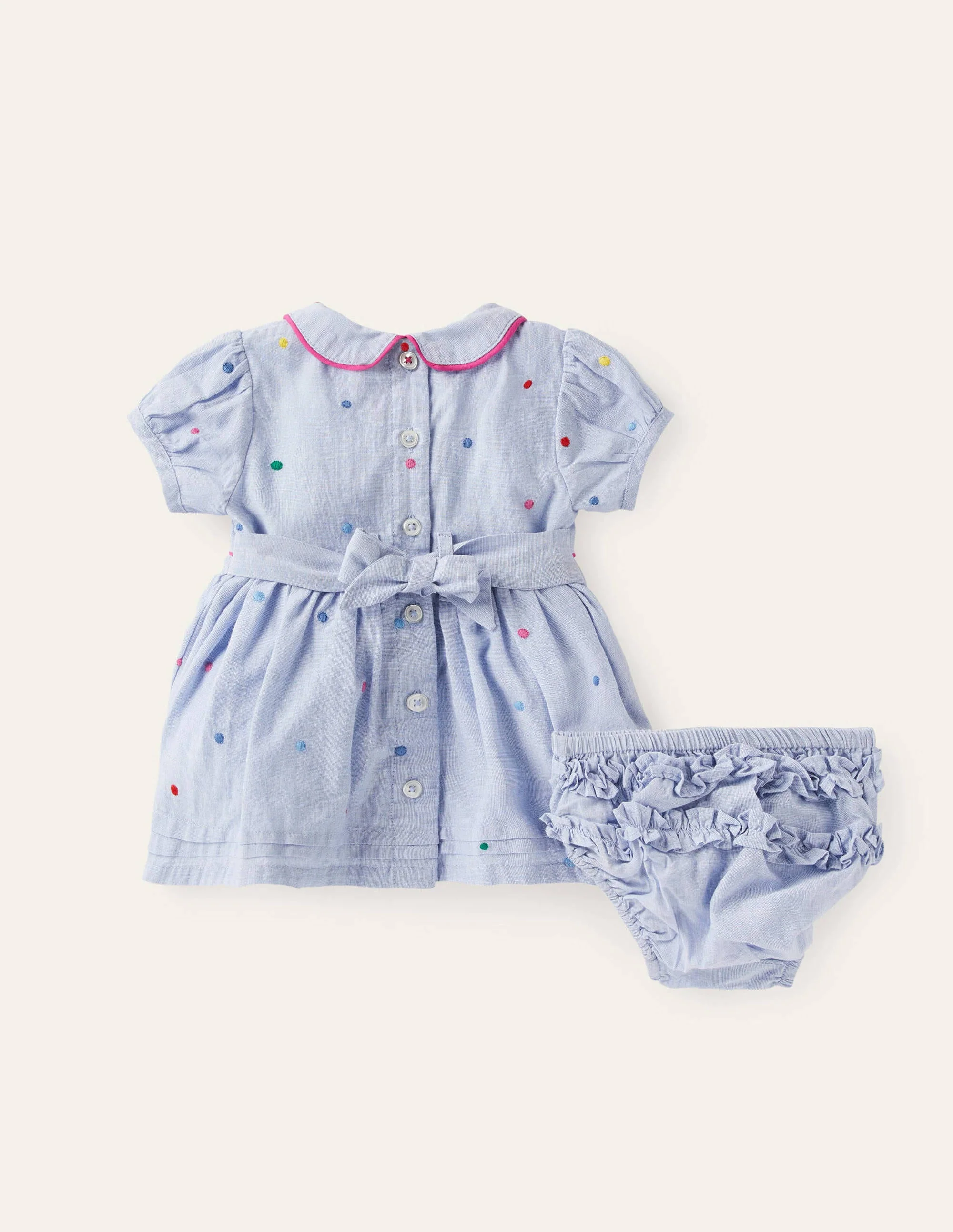 Kleid mit gestickten Tupfen-Bunt, Gestickte Tupfen - Image 2