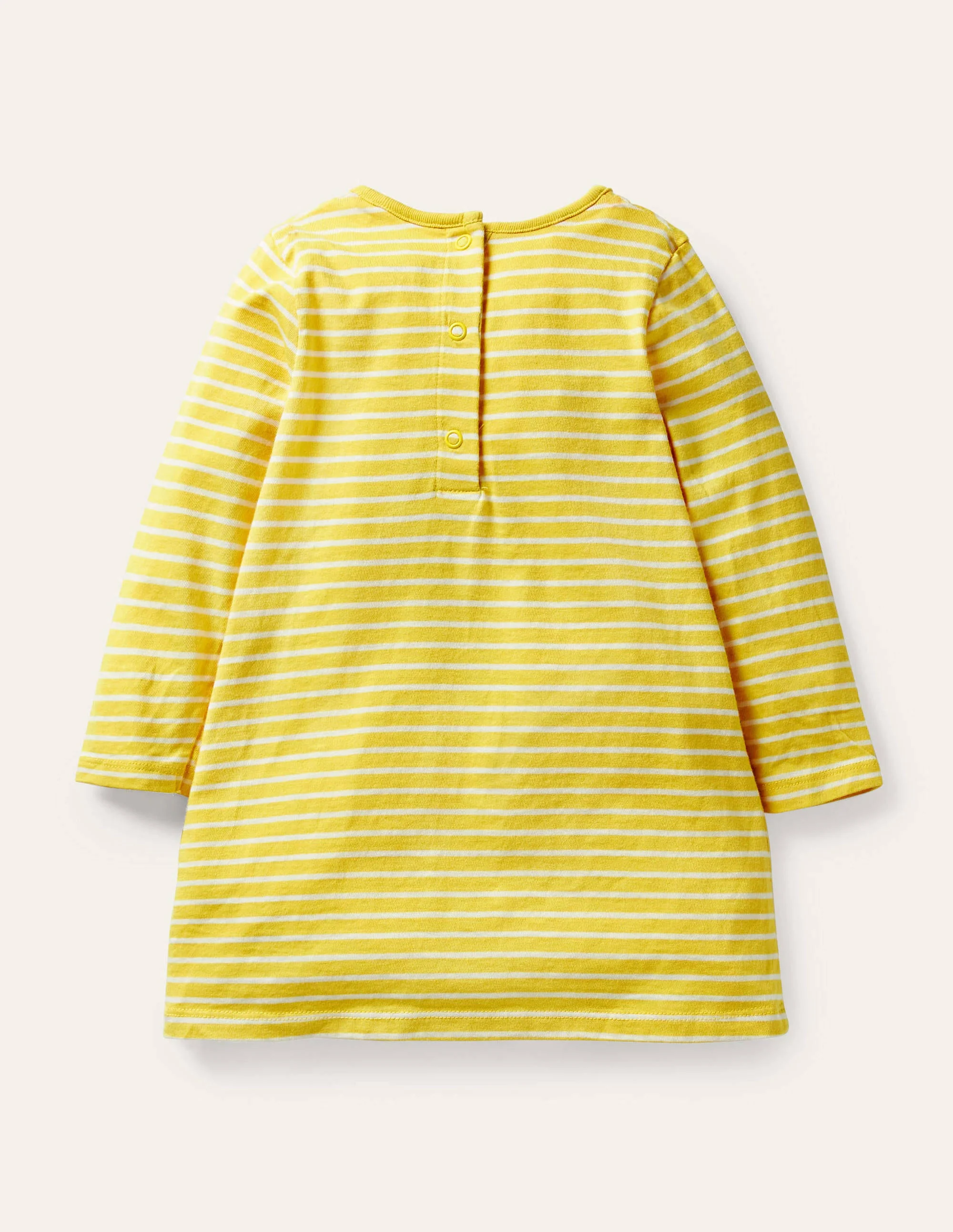 Kleid mit großer Applikation-Maisgelb/Elfenbein, Hasen - Image 2