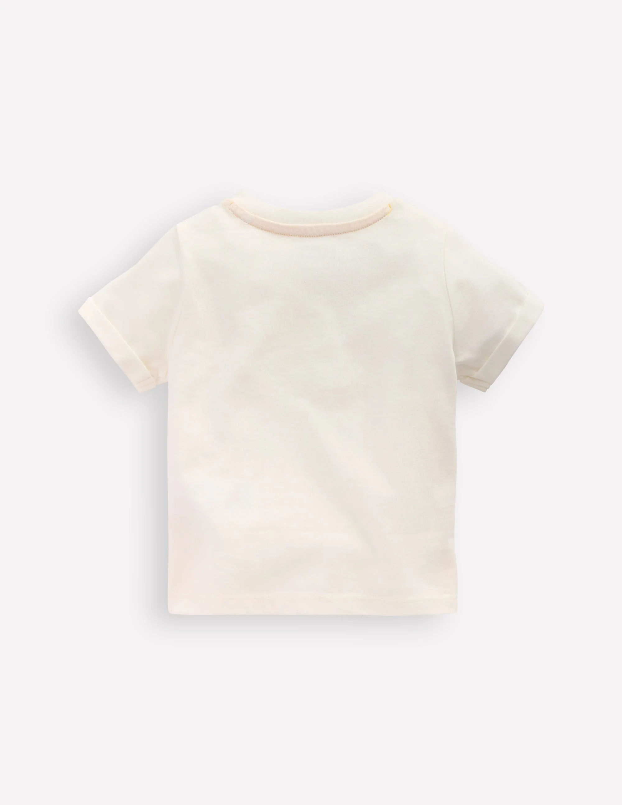 Kurzärmeliges T-Shirt mit Logo-Naturweiß Sommer Logo - Image 3