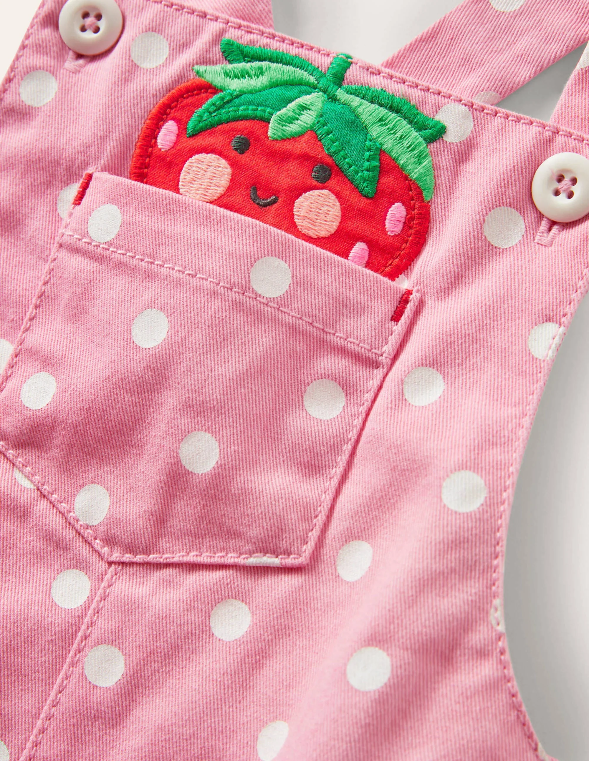 Kurze Weblatzhose-Rosa, Getupft/Früchte - Image 3