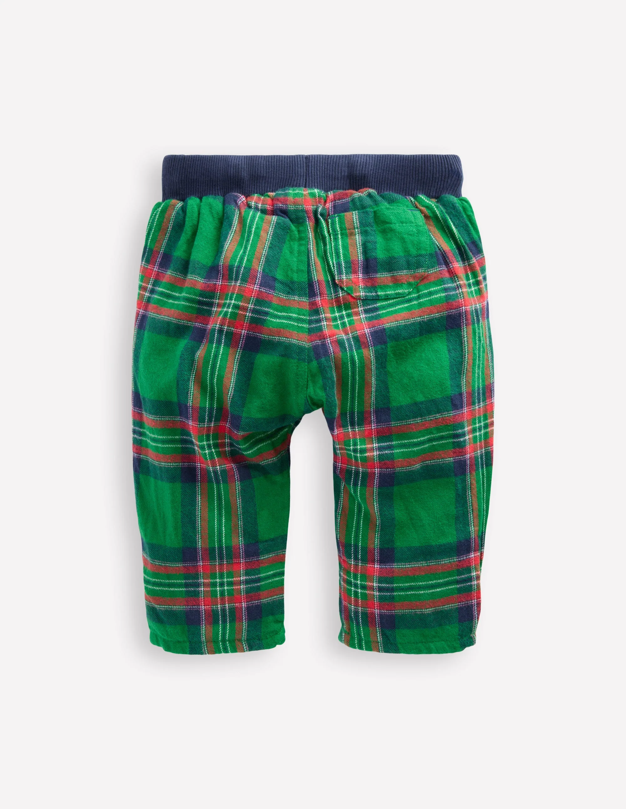 Kuschelige, gefütterte Hose-Grün Kariert - Image 2