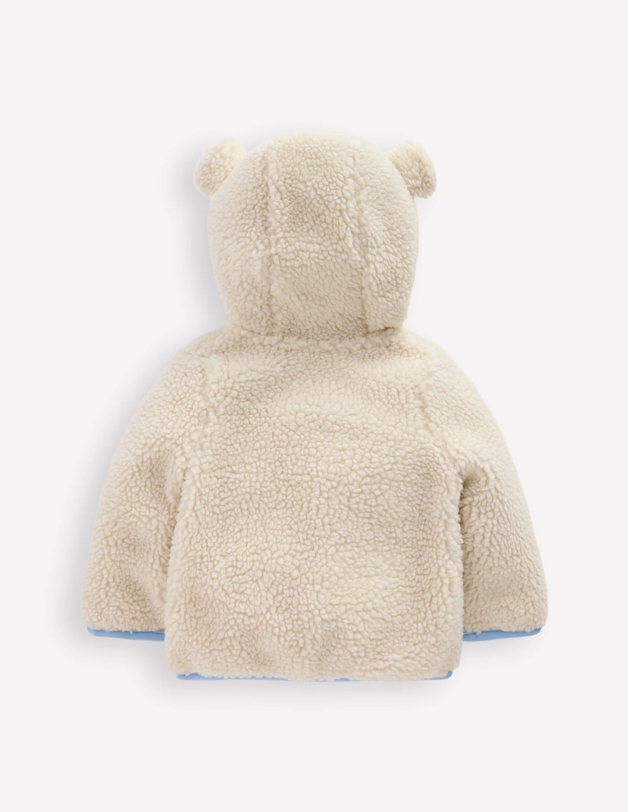 Kuschelige, originelle Teddyfell-Jacke für Mädchen-Haferbeige Bären - Image 2