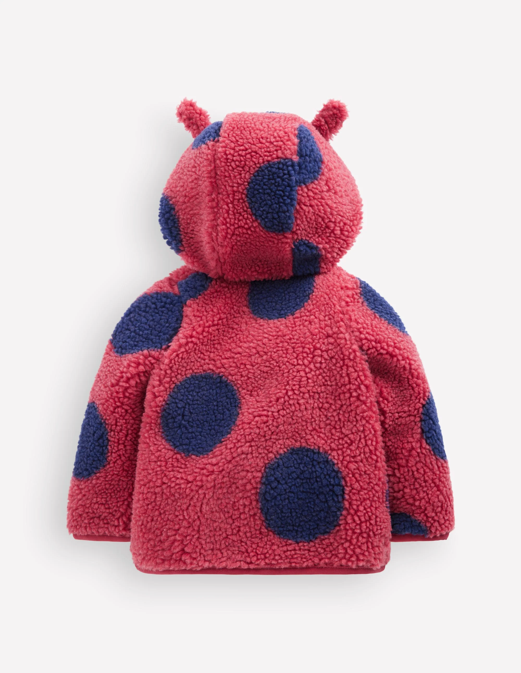 Kuschelige, originelle Teddyfell-Jacke für Mädchen-Rot - Image 2