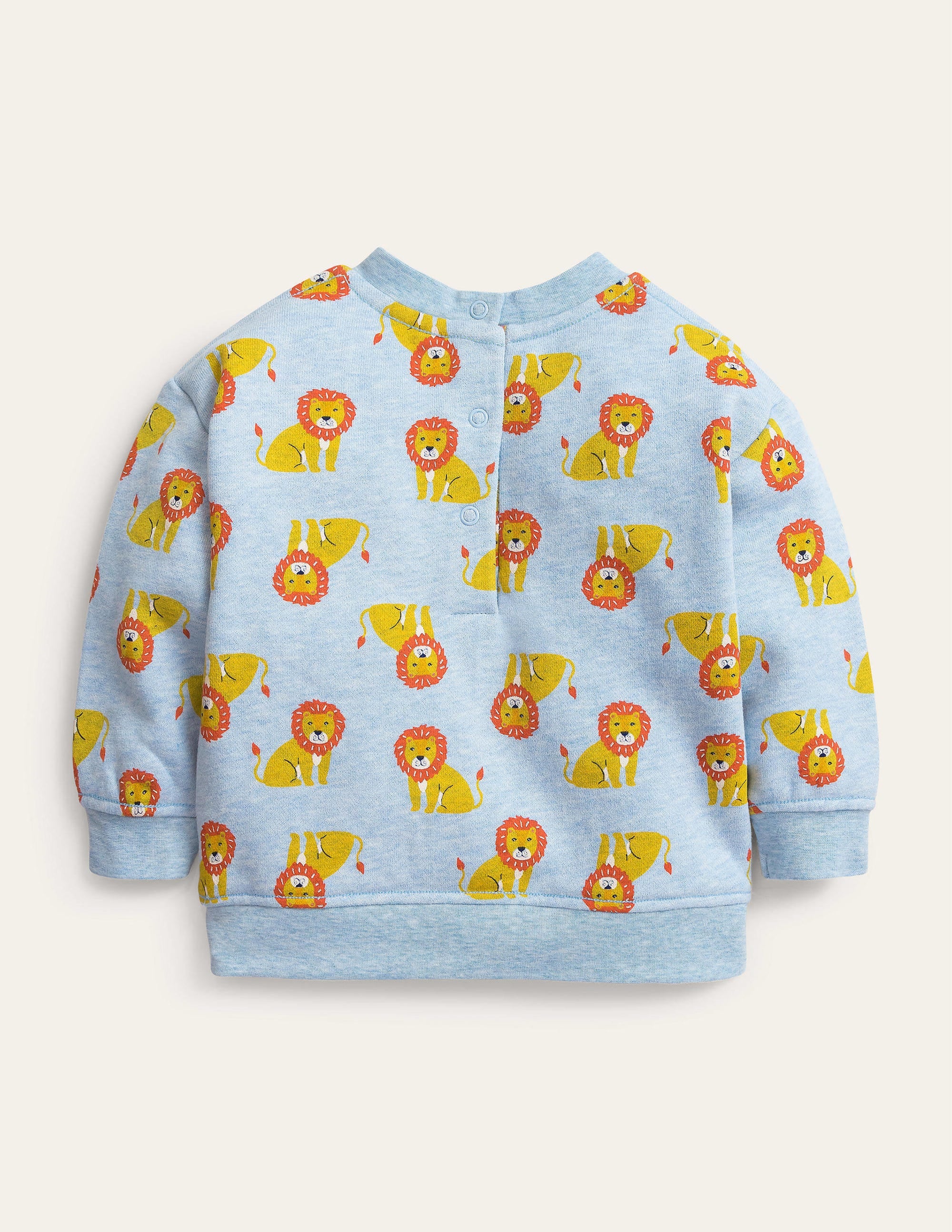 Lockeres Sweatshirt-Kieselsteinblau, Löwen - Image 2