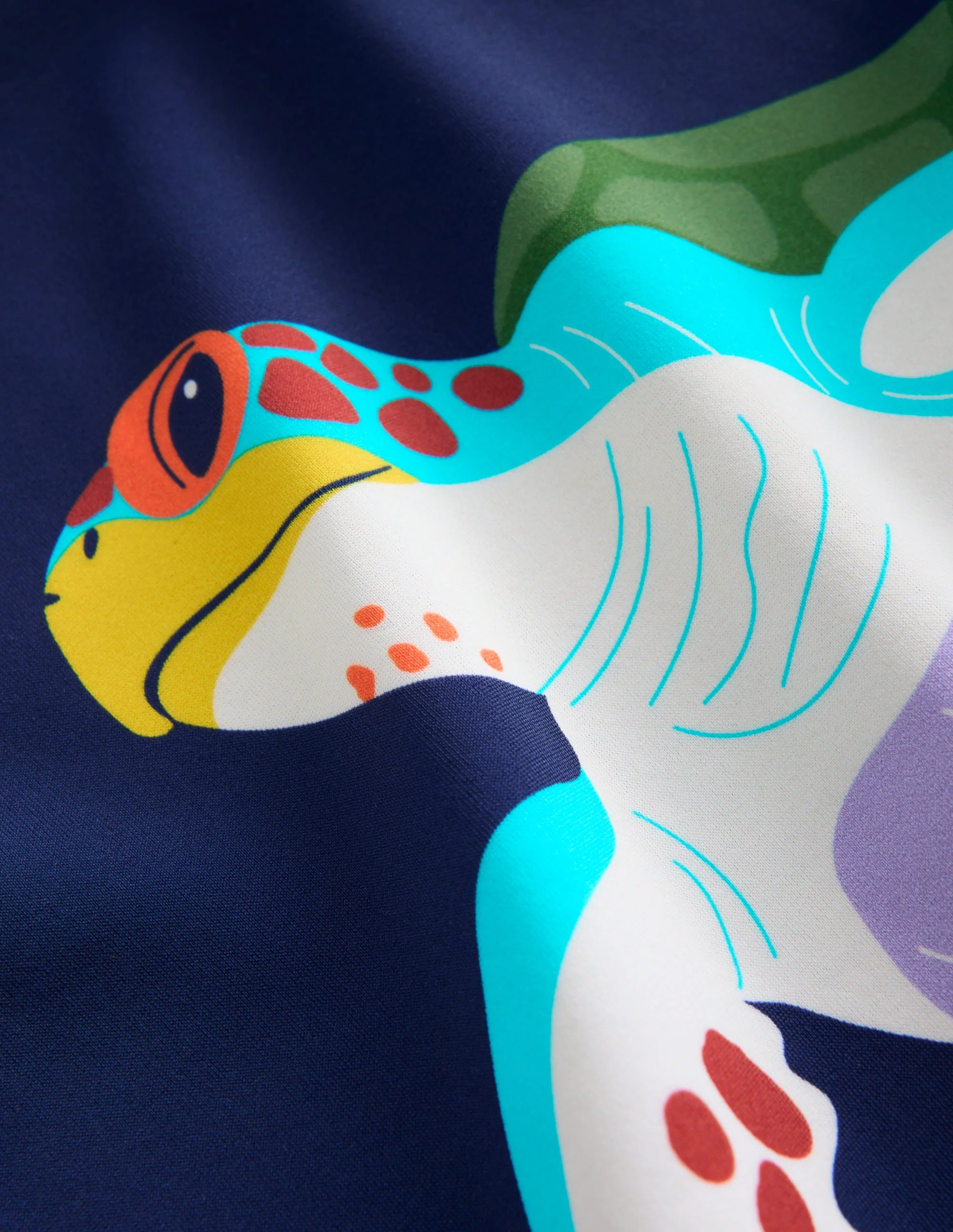 Lustiges Badeshirt-Set-Aquamarin-Blau Schildkröten - Image 3