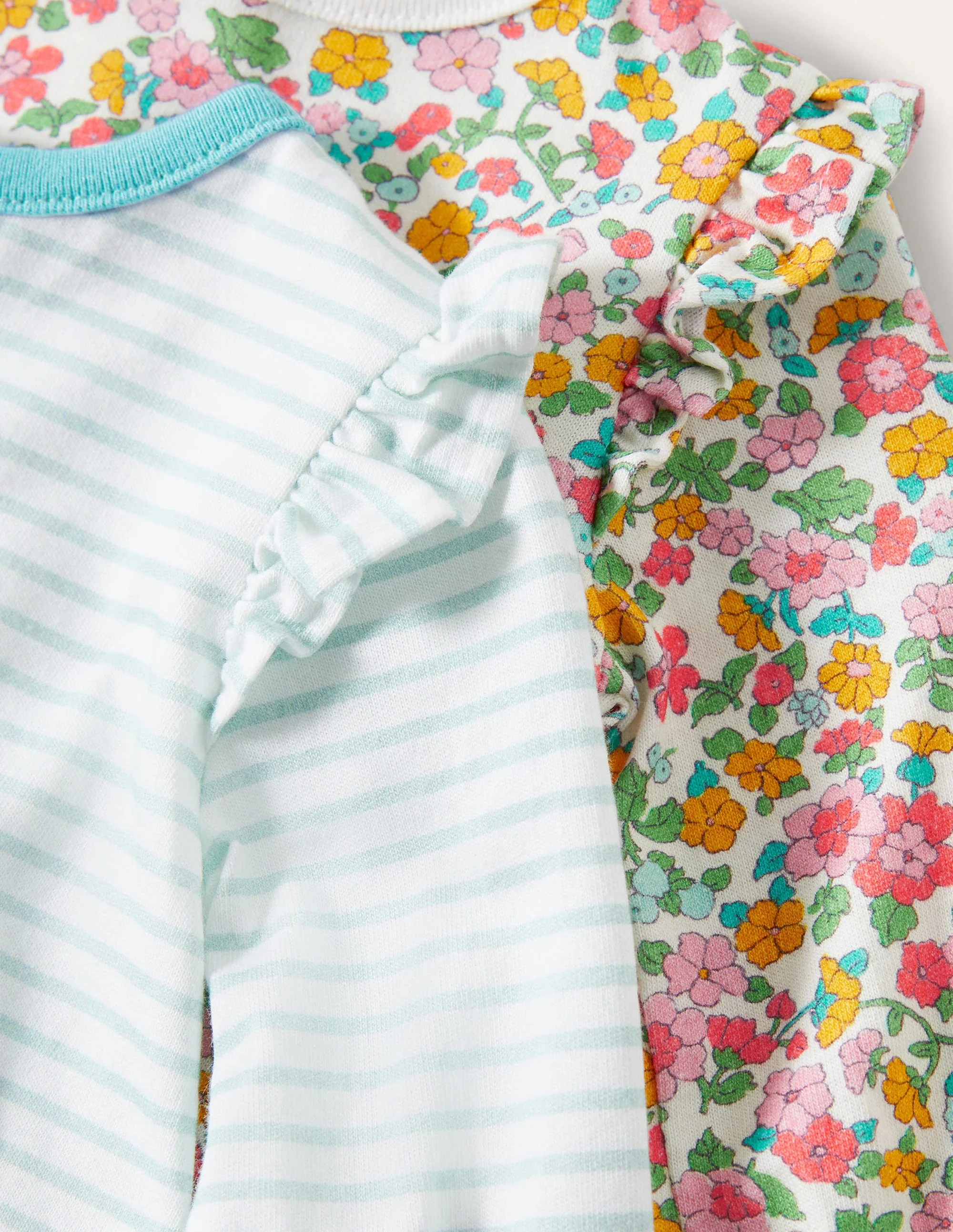 Oberteile im 2er-Pack-Bunt, Vintage-Blumenbeet - Image 3