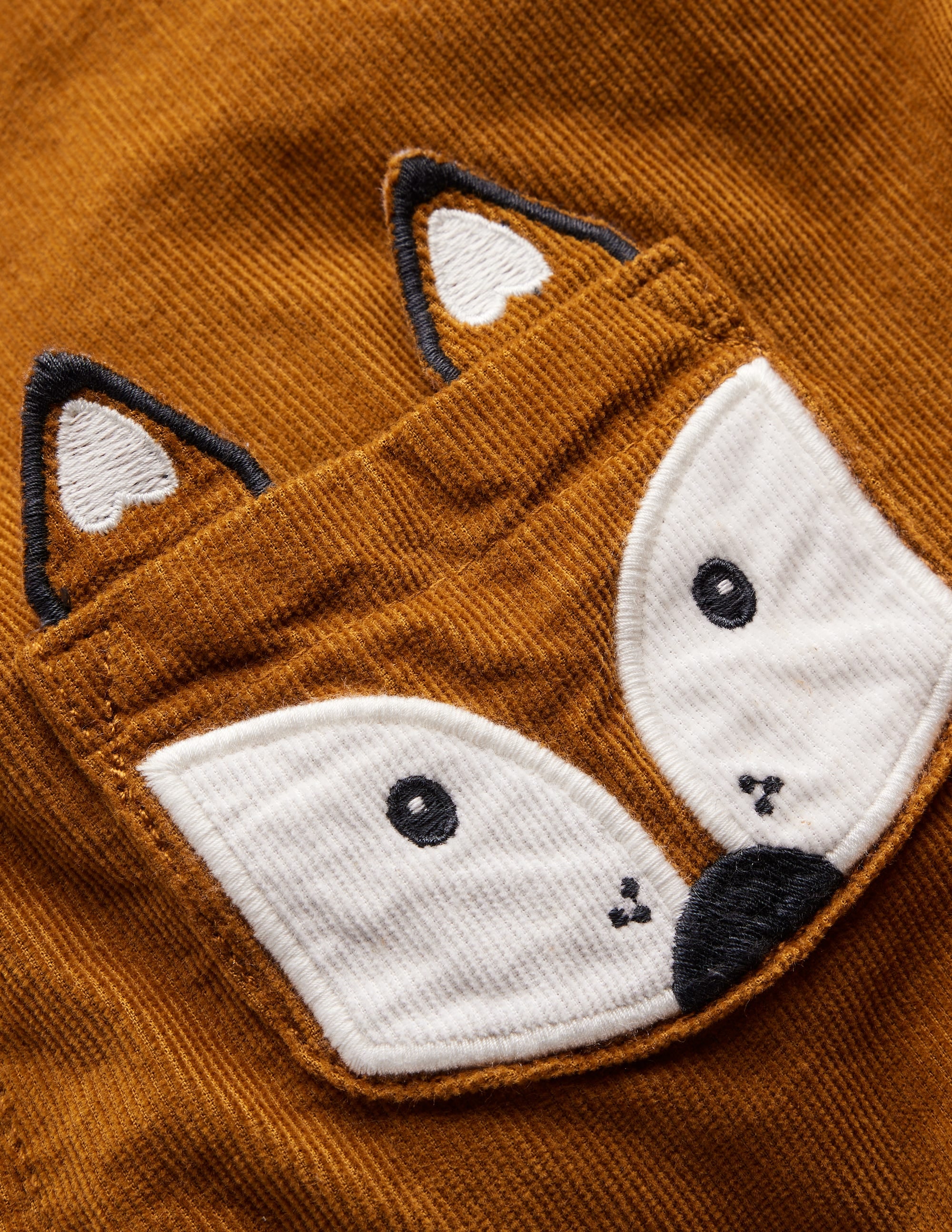 Originelle Latzhose aus Cord im Set-Karamellbonbon-Braun Fuchs - Image 3