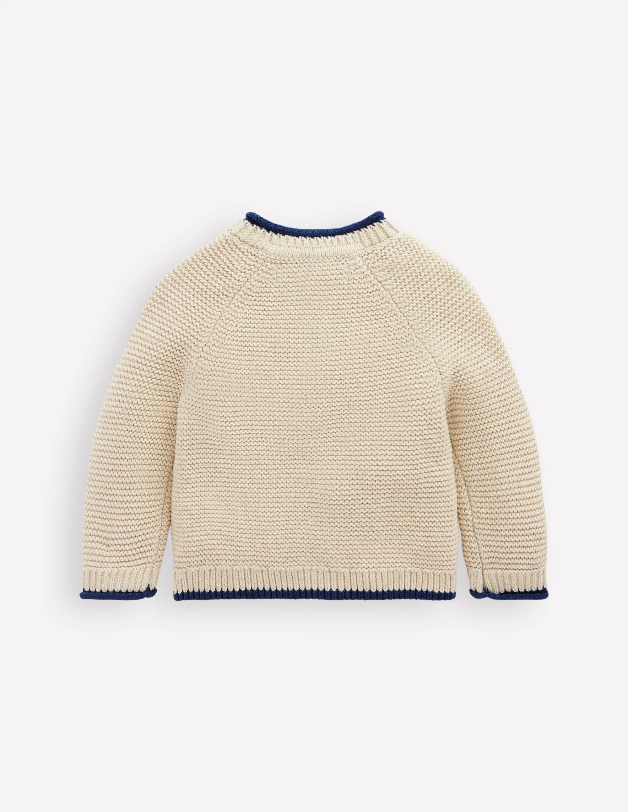 Originelle Logo-Strickjacke-Haferbeige Meliert Haustiere - Image 2