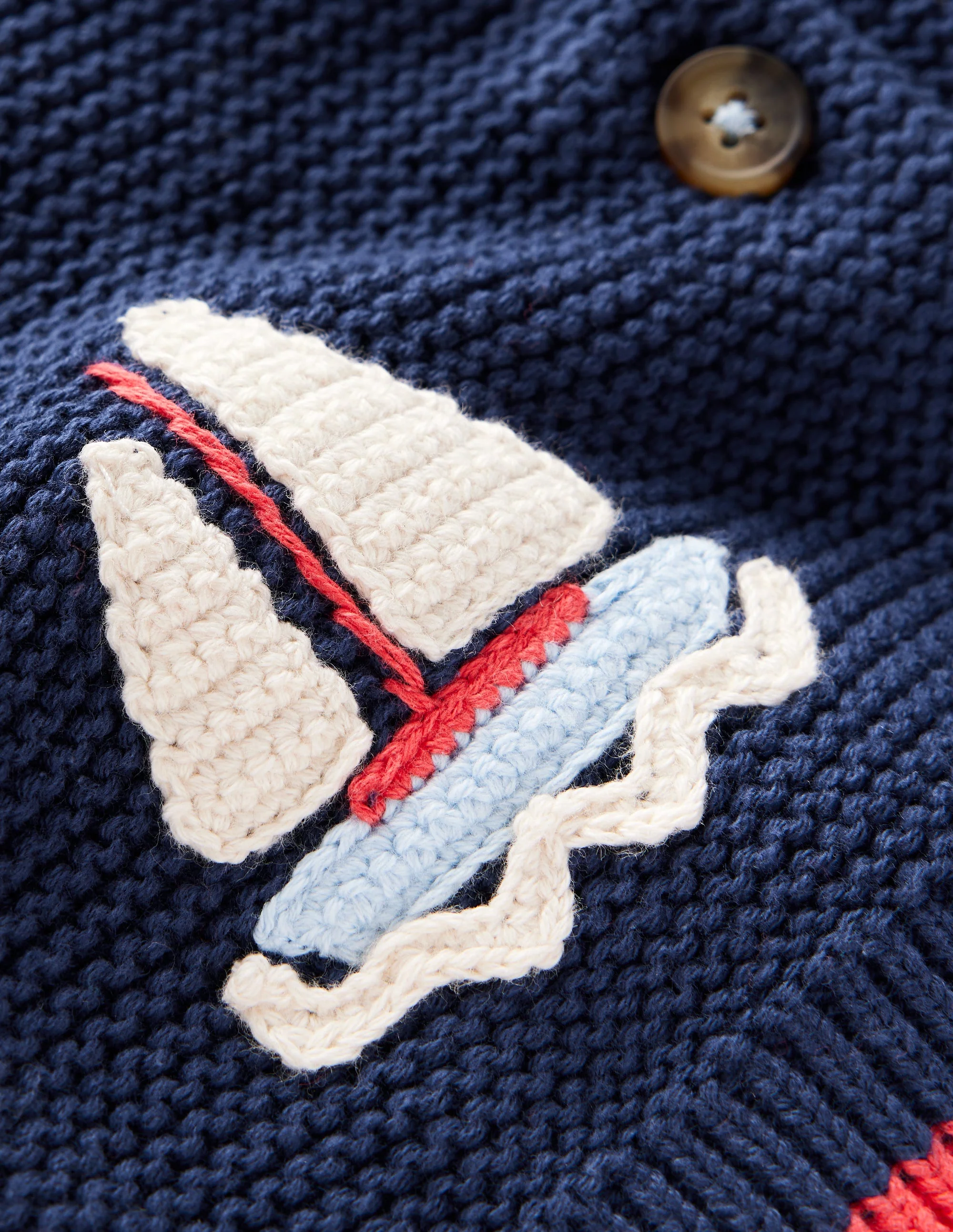 Originelle Logo-Strickjacke-Steuerbordblau Boote - Image 3