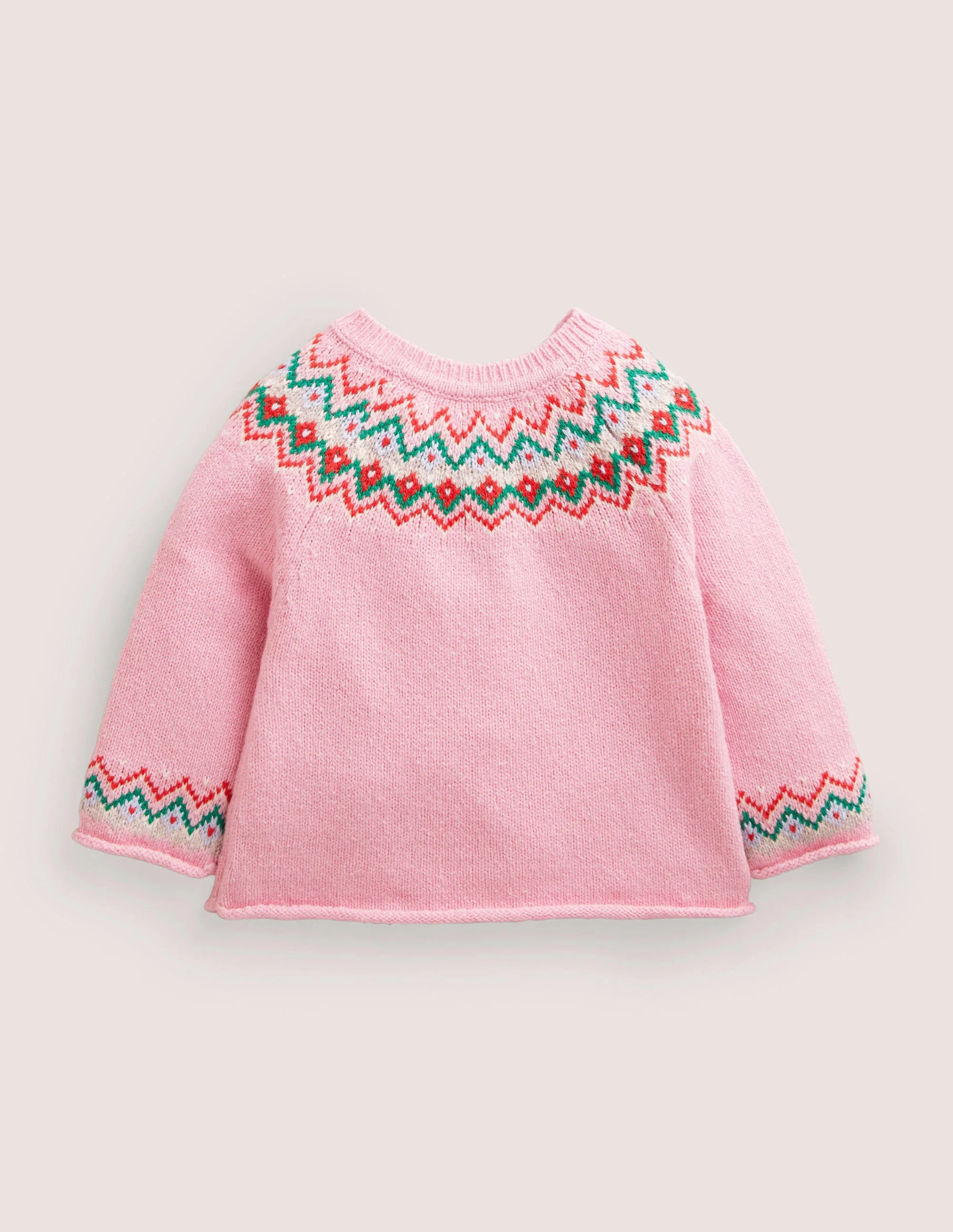 Origineller weihnachtlicher Cardigan-Cameo-Rosa, Rotkehlchen - Image 2