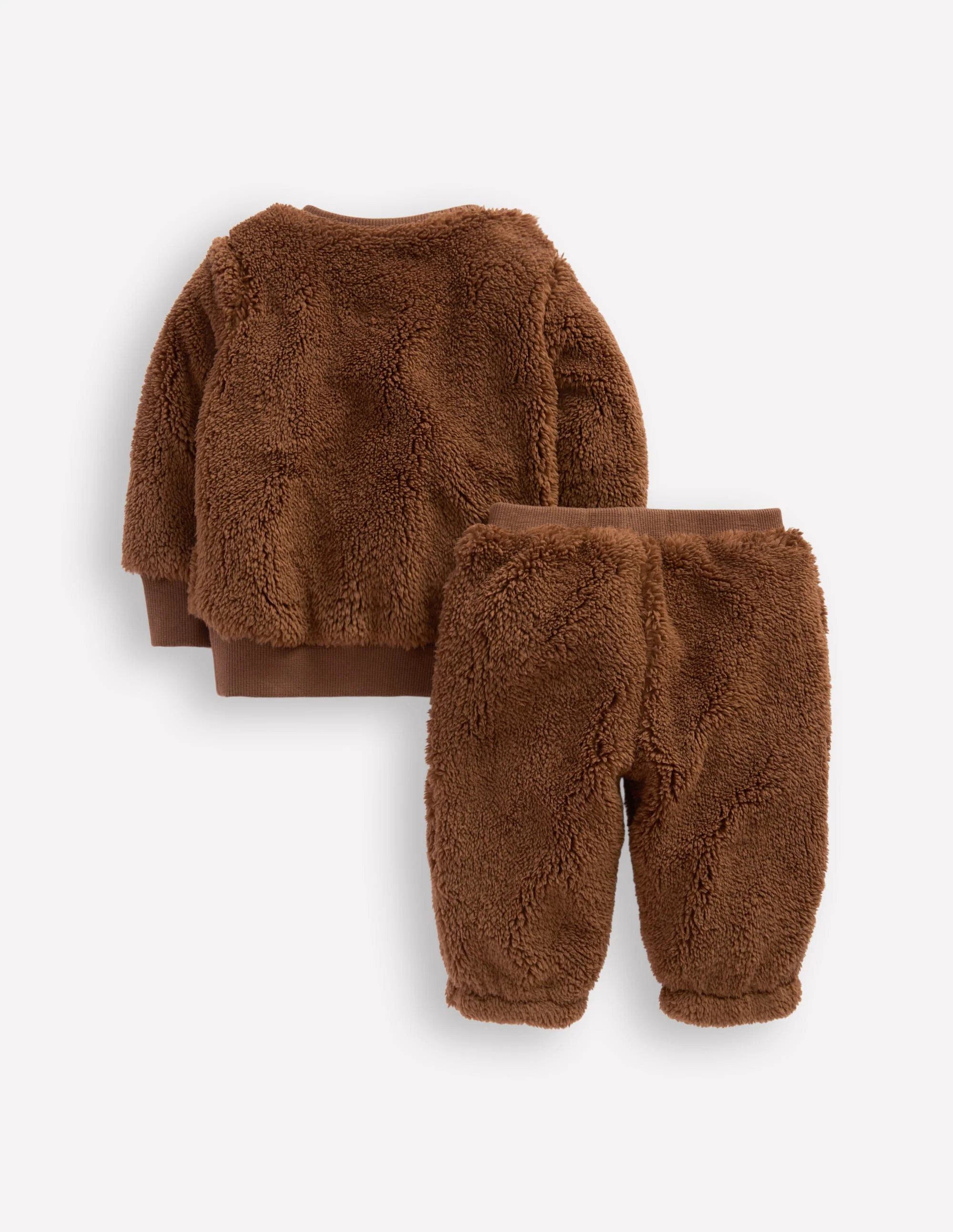 Originelles Teddyfell-Sweatshirt im Set-Braun, Bär - Image 2