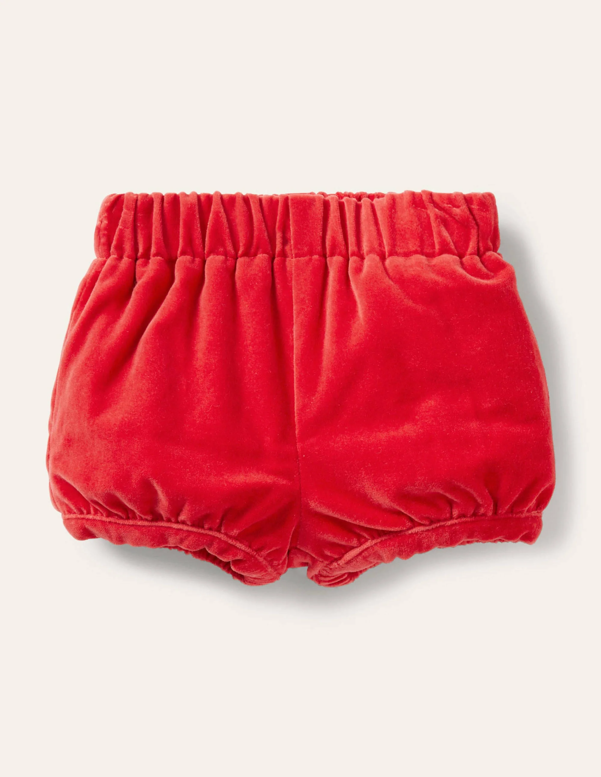 Pumpshorts aus Samt-Rockabilly-Rot
