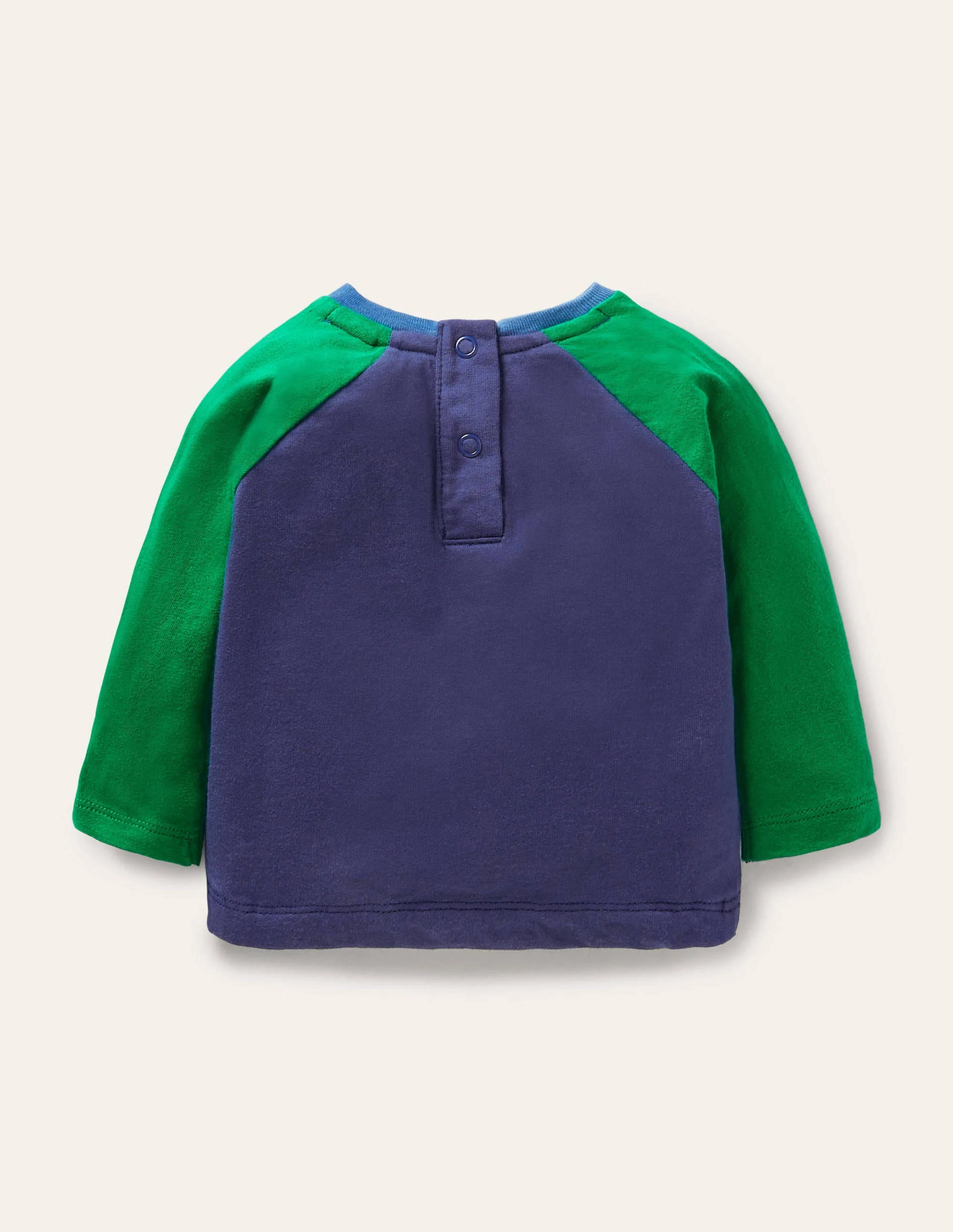 Raglan-T-Shirt mit Aufklappmotiv-Segelblau, Häschen - Image 2