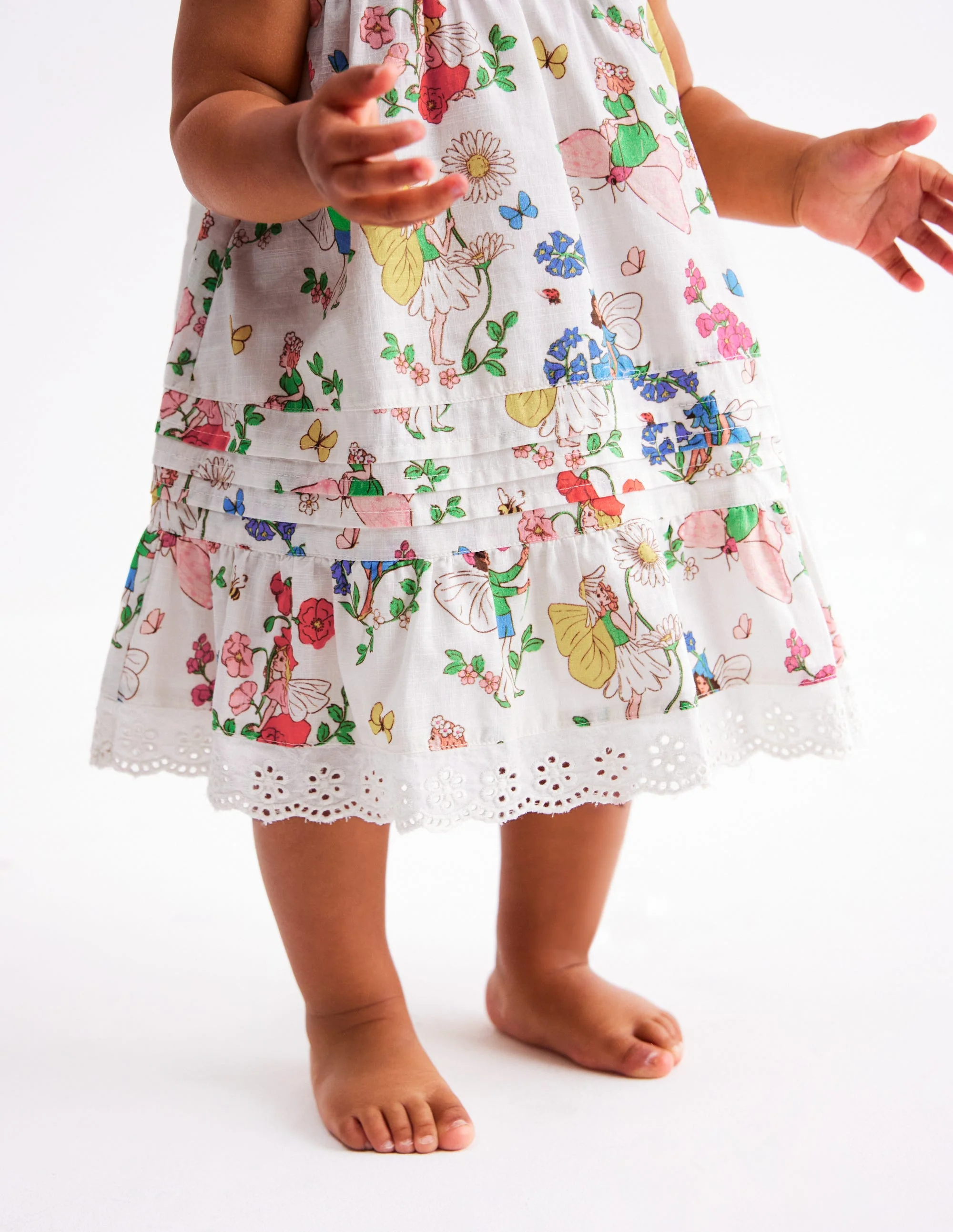 Rüschenkleid mit Lochstickerei-Kokosnussmilch Feen - Image 5