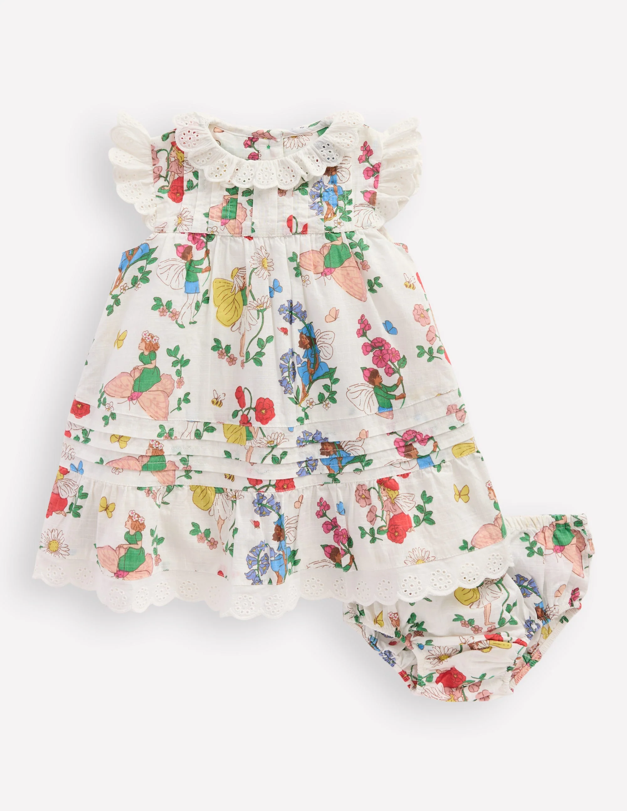 Rüschenkleid mit Lochstickerei-Kokosnussmilch Feen - Image 6