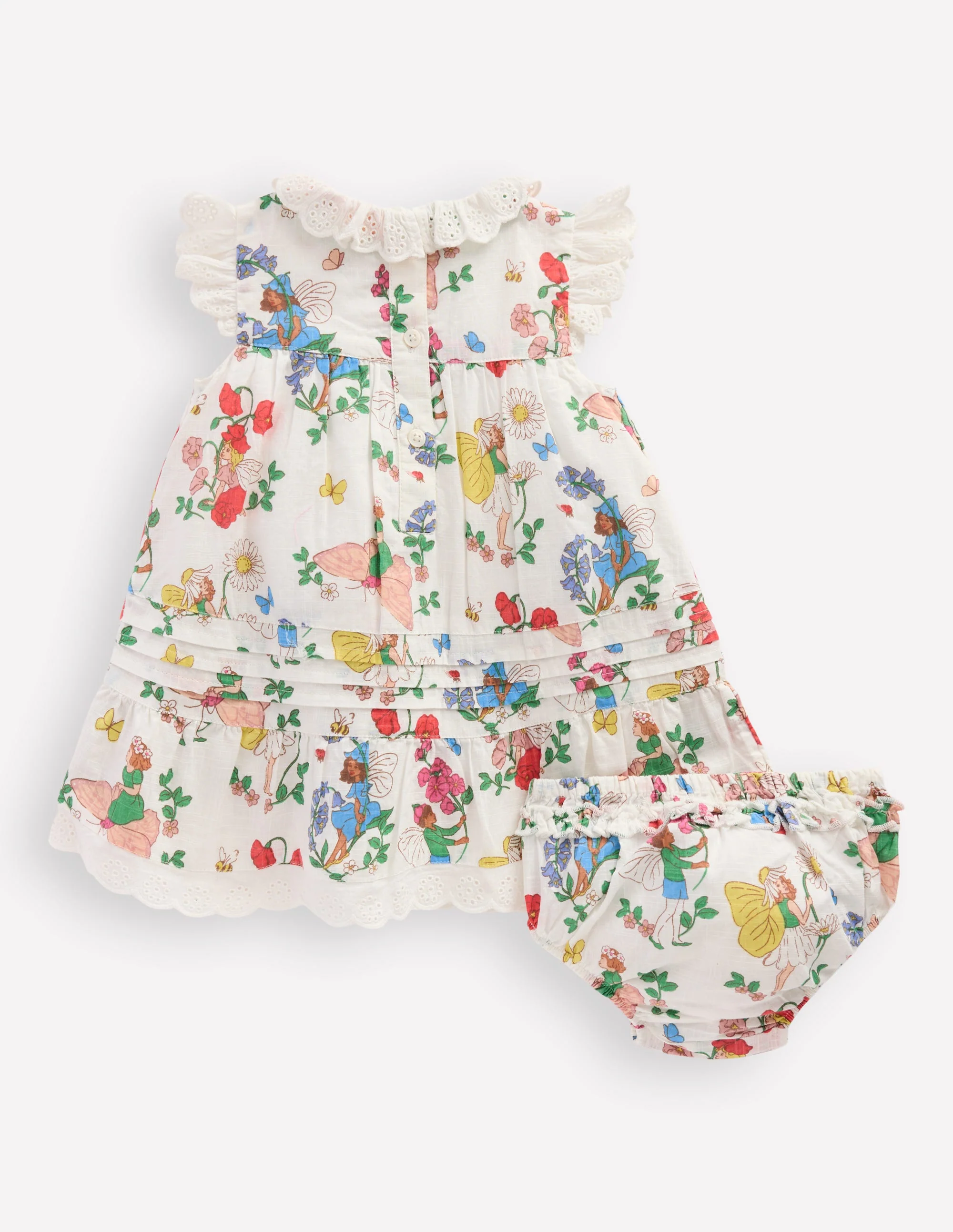Rüschenkleid mit Lochstickerei-Kokosnussmilch Feen - Image 7