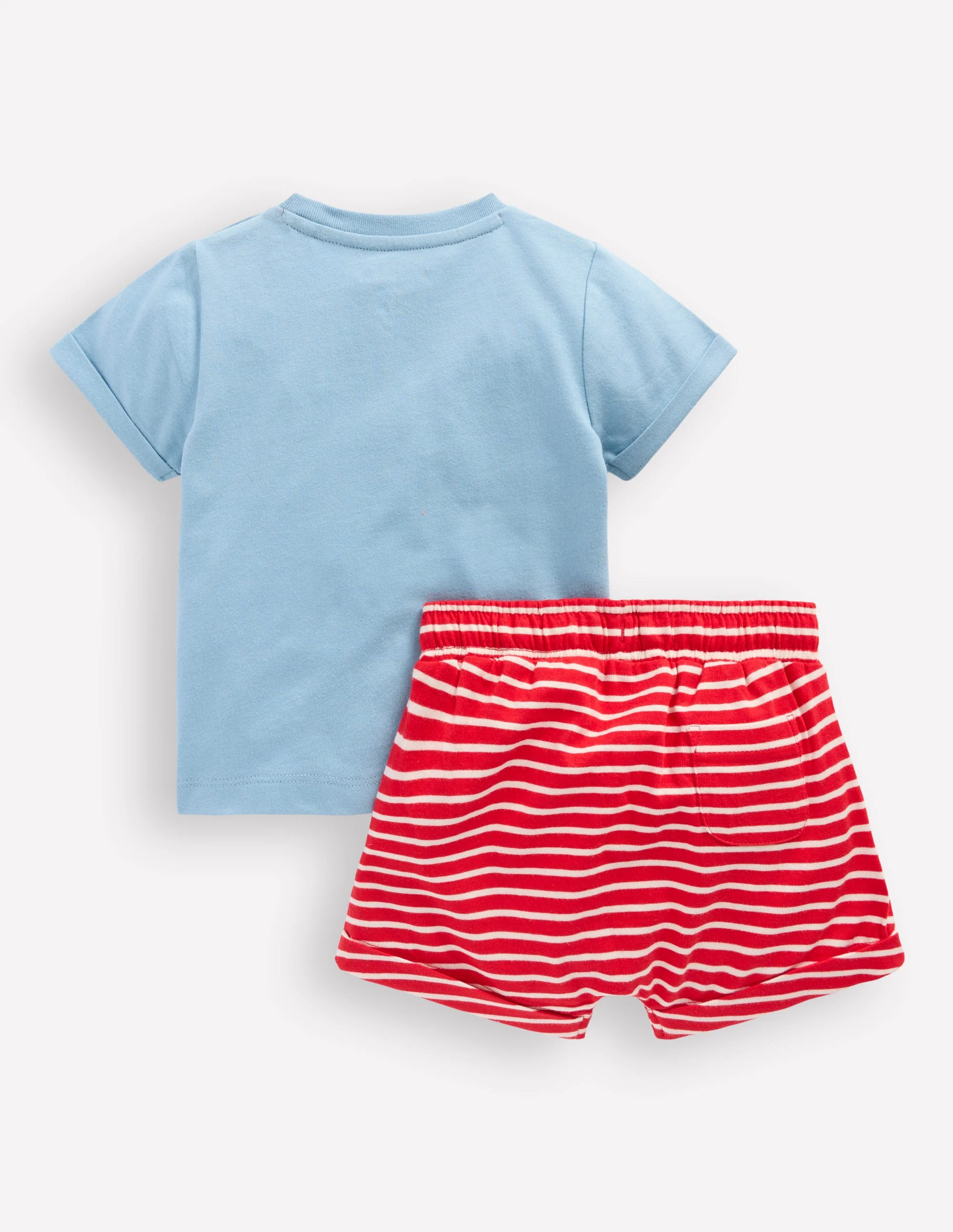 Shorts-Set aus Jersey mit Superstitch-Design-Blau Transport-Set - Image 2
