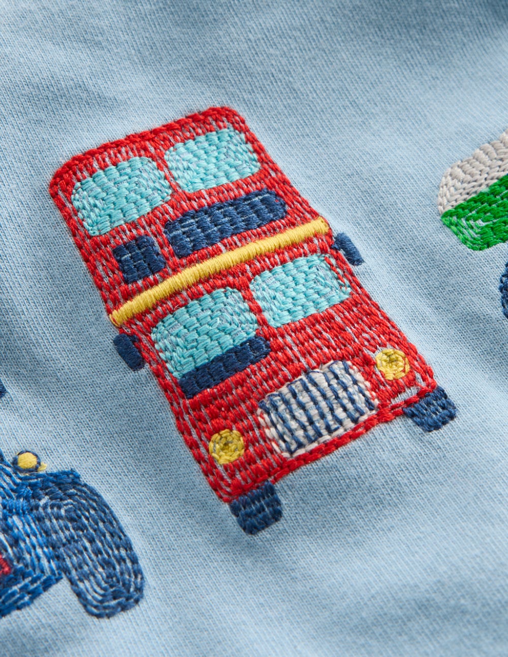 Shorts-Set aus Jersey mit Superstitch-Design-Blau Transport-Set - Image 3