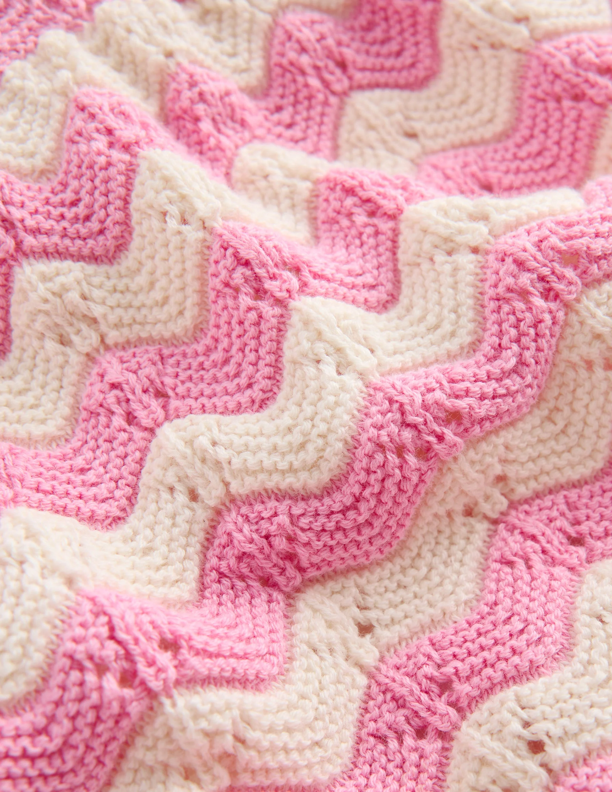 Spielset aus Pointelle-Strick-Rosa Welle - Image 3