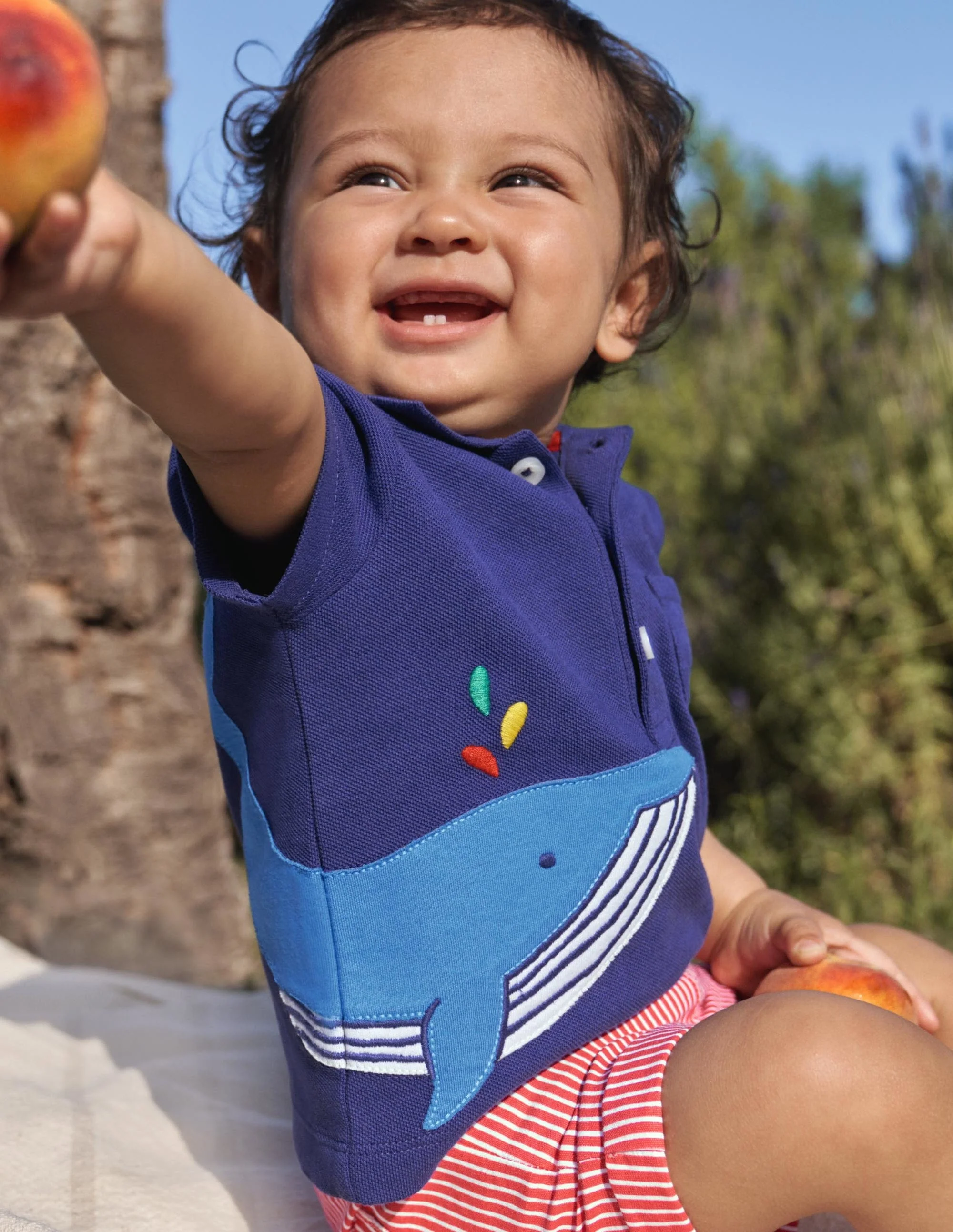 Spielset mit Poloshirt und Shorts-Segelblau, Wal - Image 4