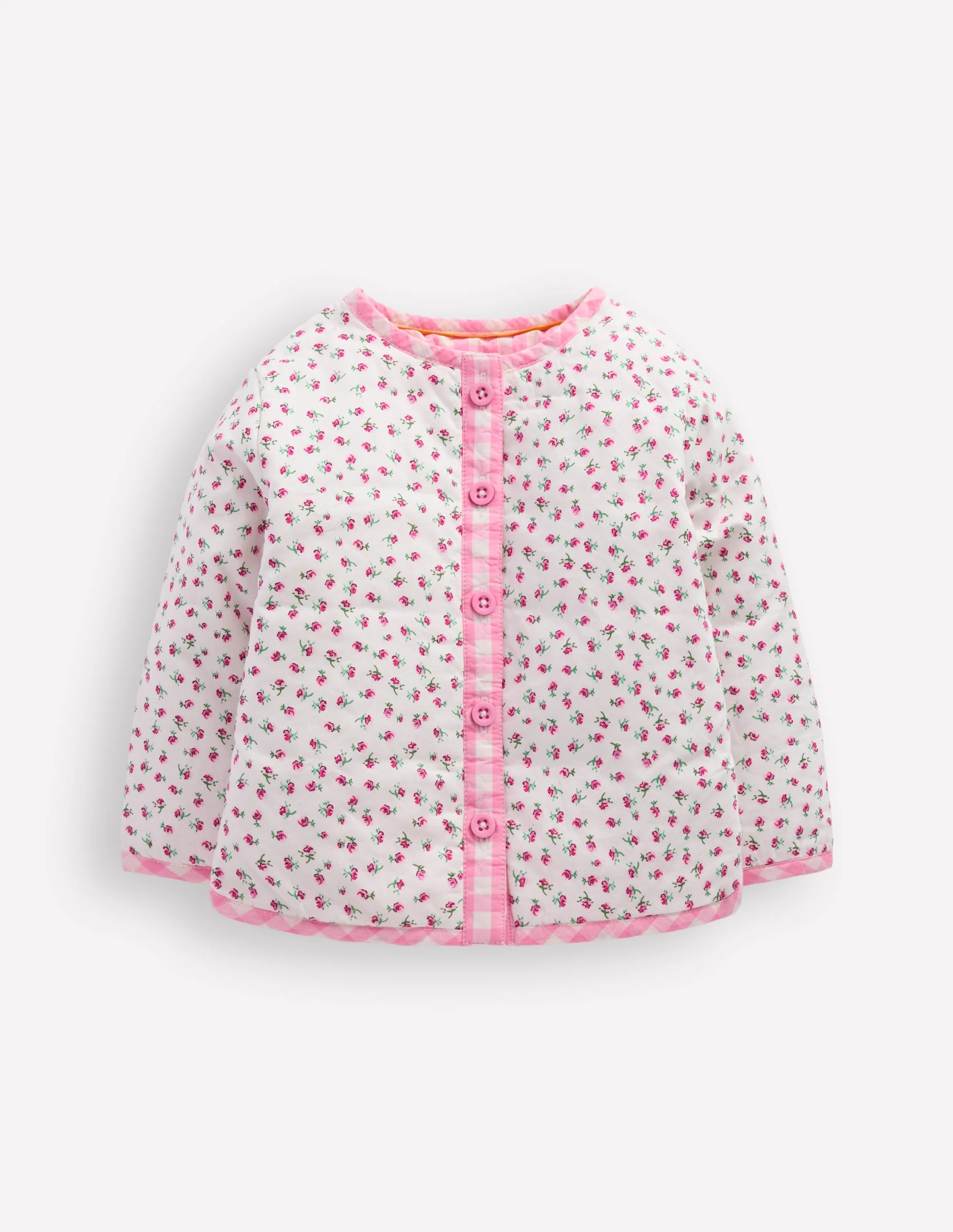 Steppjacke mit Applikation-Patchwork Blümchen Sonne