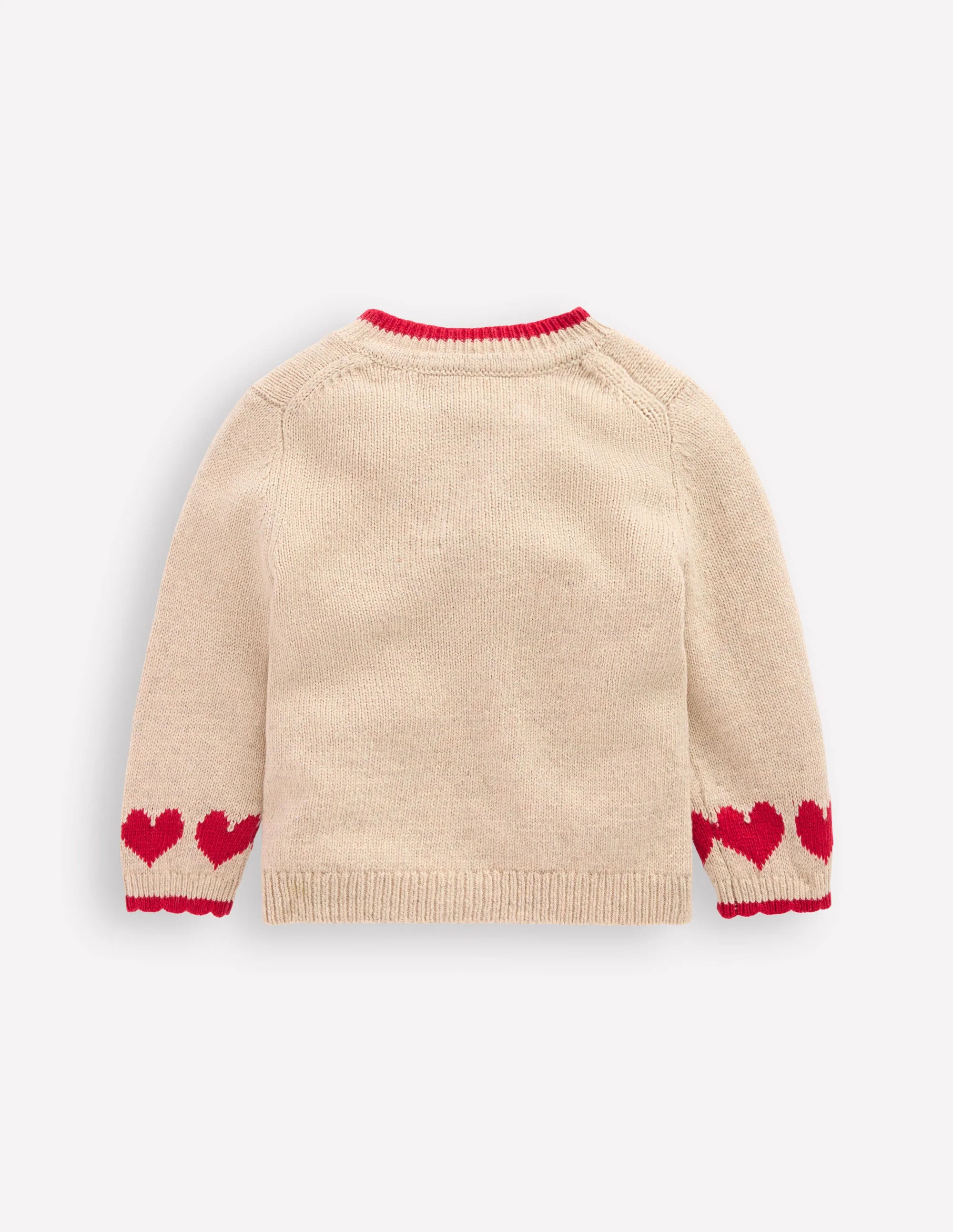 Strickjacke mit Logo-Chinchilla Meliert Herz - Image 2