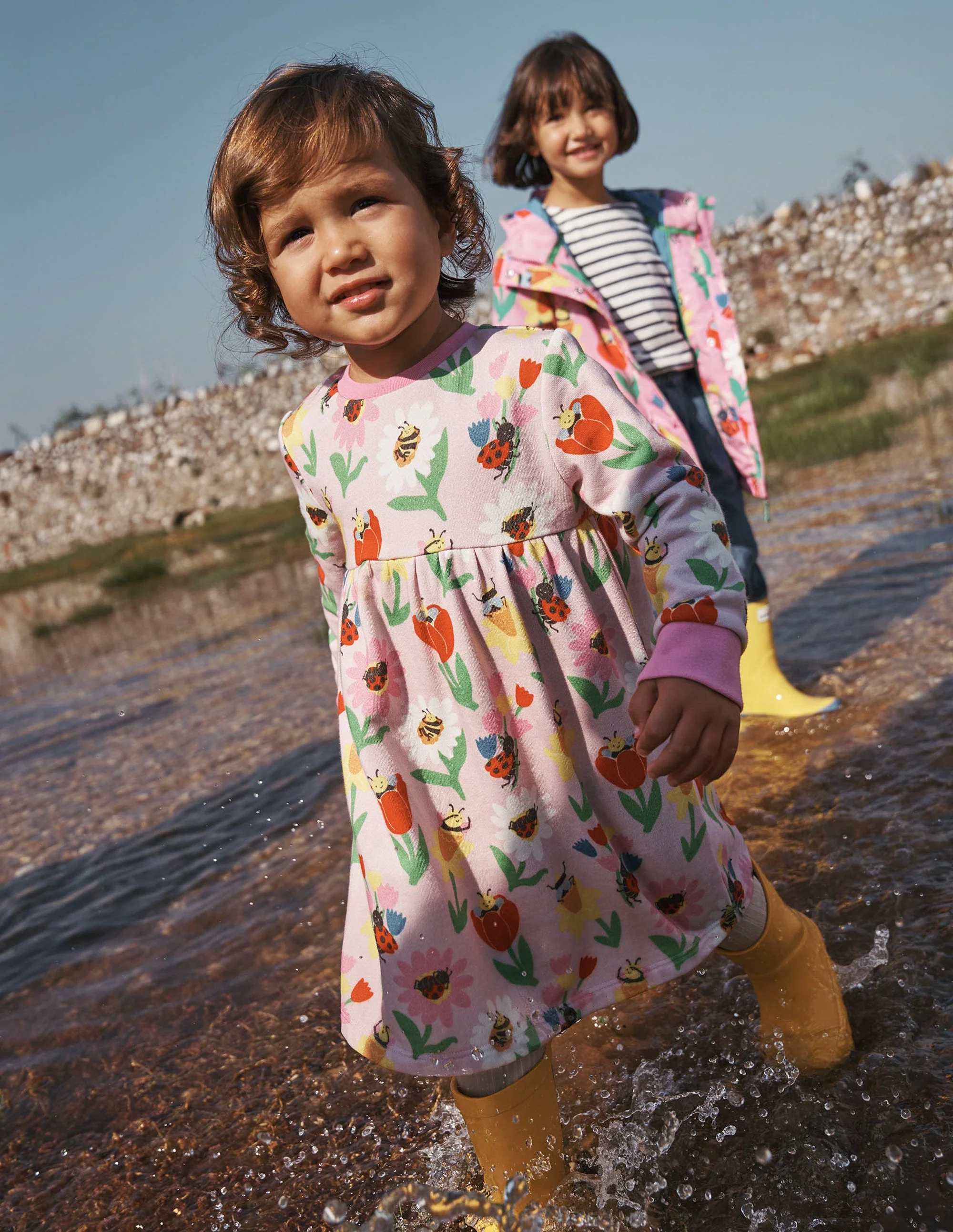 Sweatshirt-Kleid-Fliederzucker Frühlingsgarten - Image 4