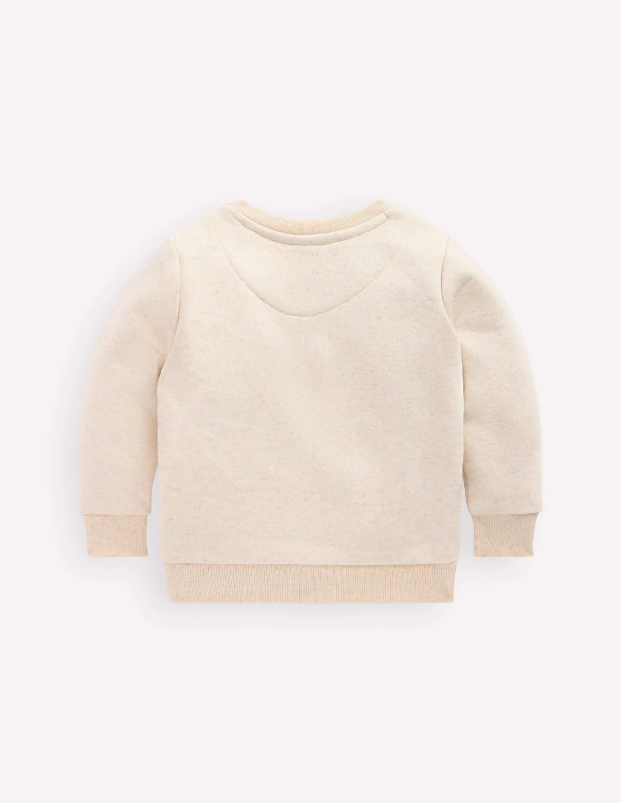 Sweatshirt mit Applikation für Jungen-Hellbeige Meliert, Dinosaurier - Image 2