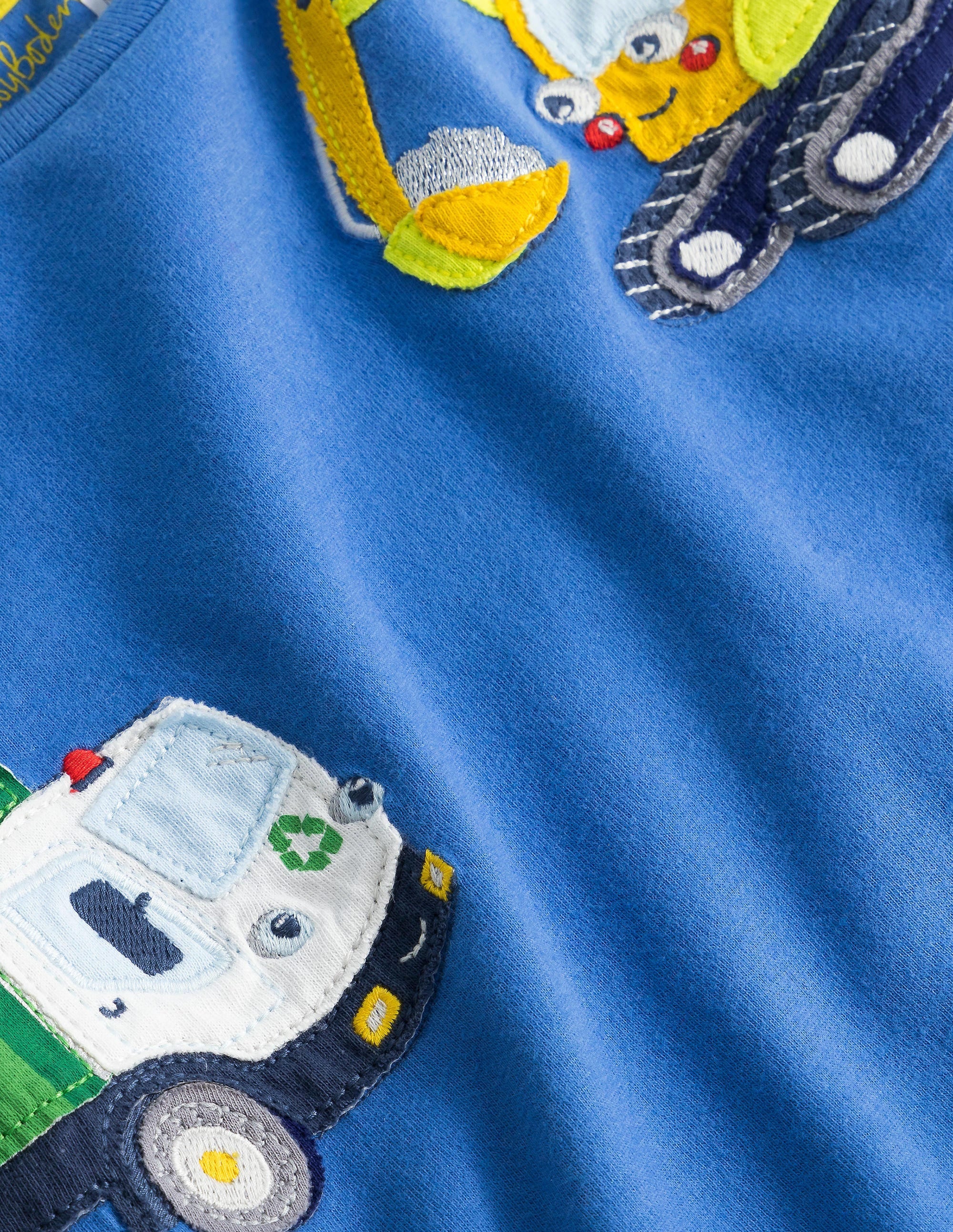 T-Shirt mit Applikation-Elisabethanisches Blau, Fahrzeuge - Image 3