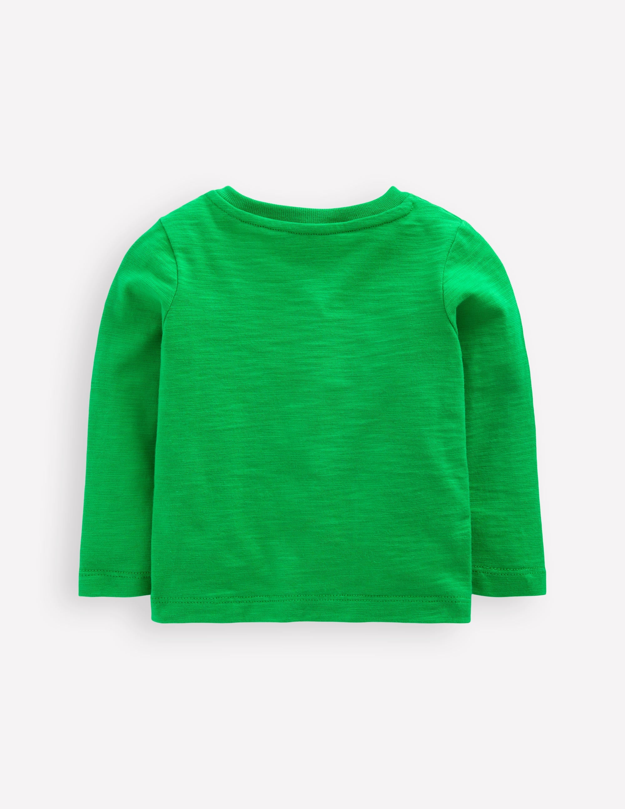 T-Shirt mit Bouclé-Logo-Baumgrün - Image 2