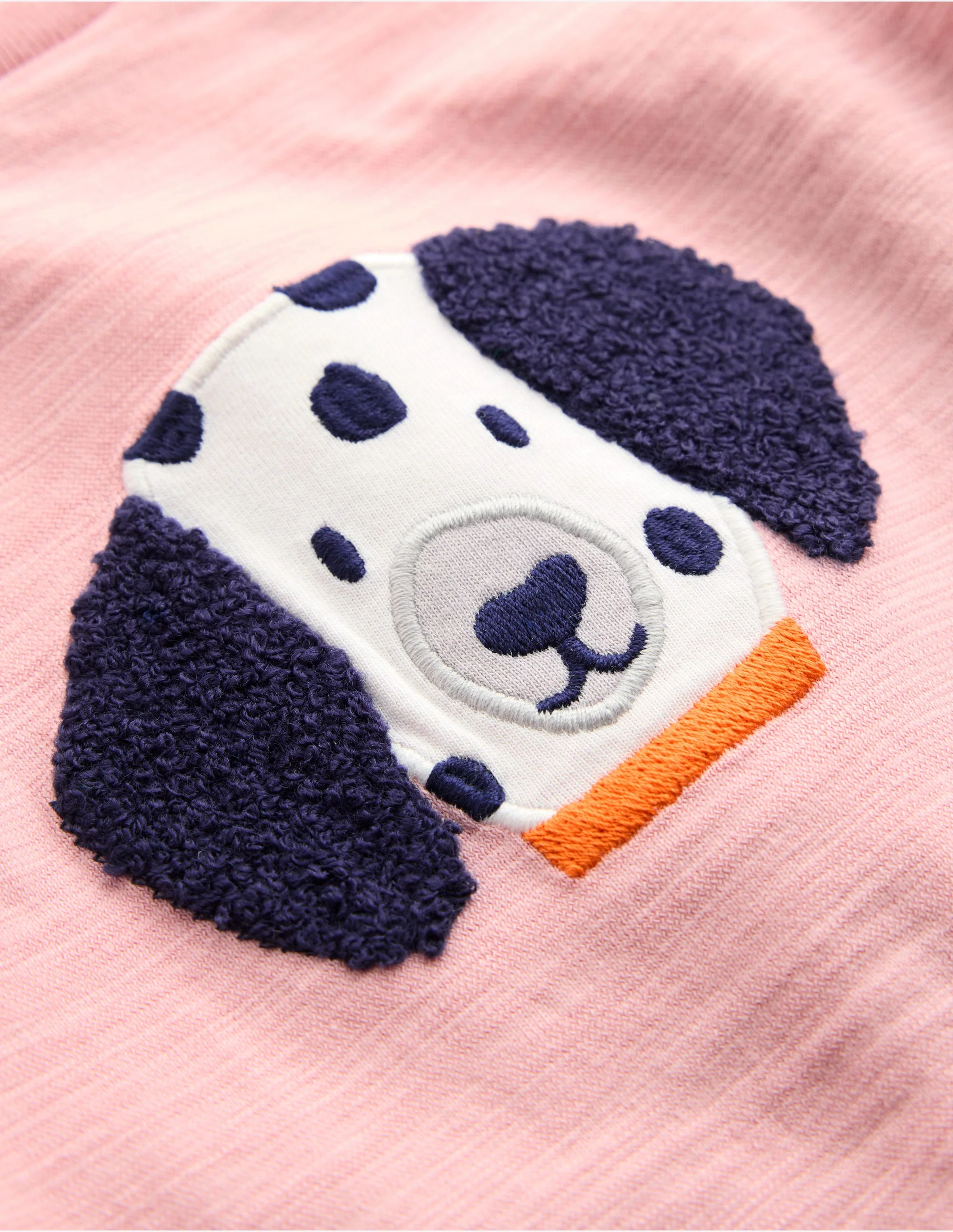 T-Shirt mit Bouclé-Logo-Vintage-Rosa - Image 3