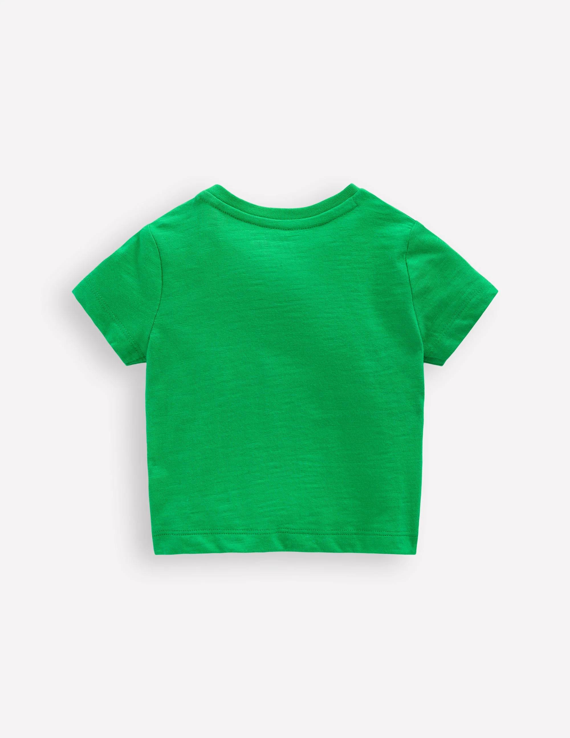 T-Shirt mit lustiger Applikation-Baumgrün - Image 2