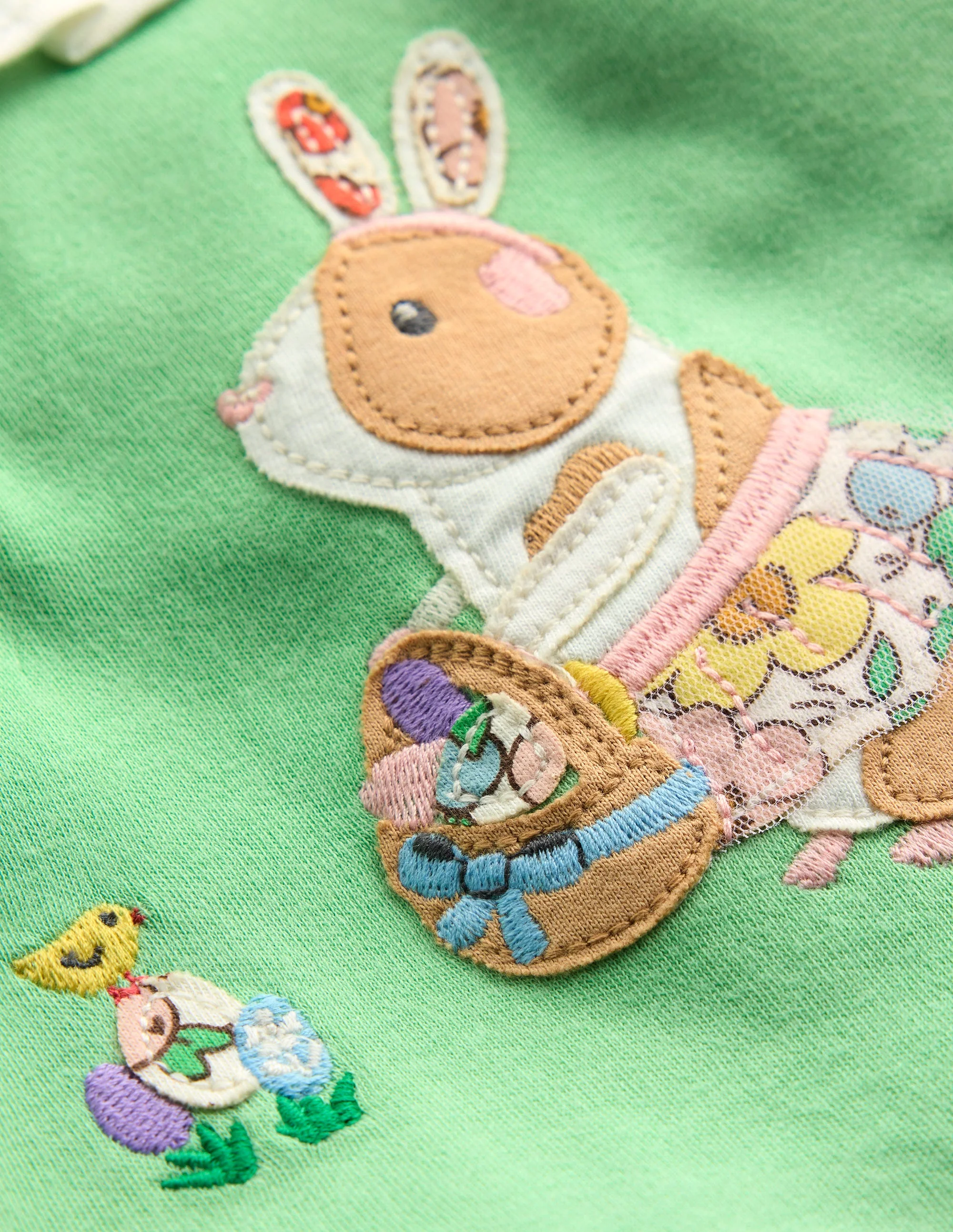 T-Shirt mit Rüschenausschnitt-Grün Meerschweinchen - Image 3