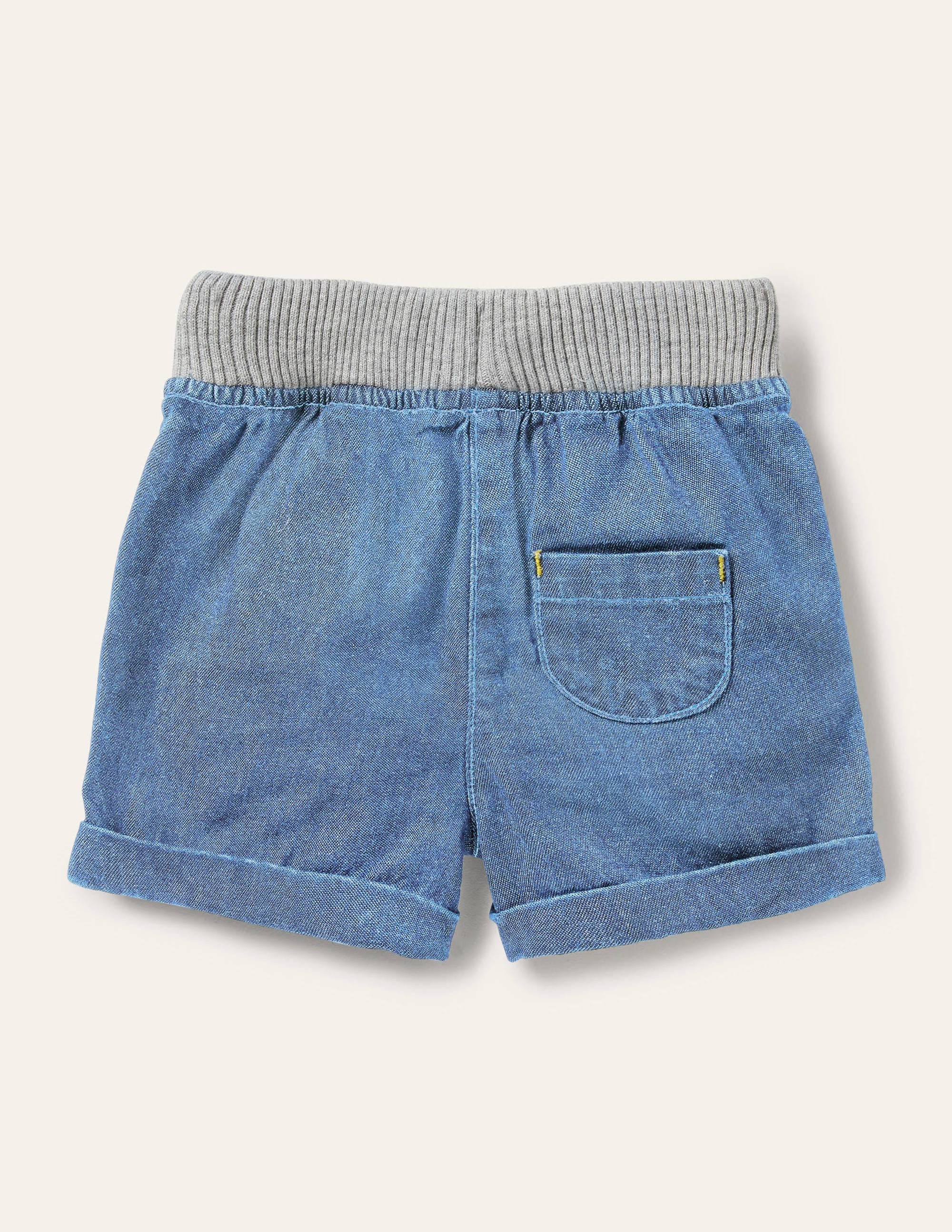 Webshorts mit Rippbund-Mittlerer Faux-Uni - Image 2