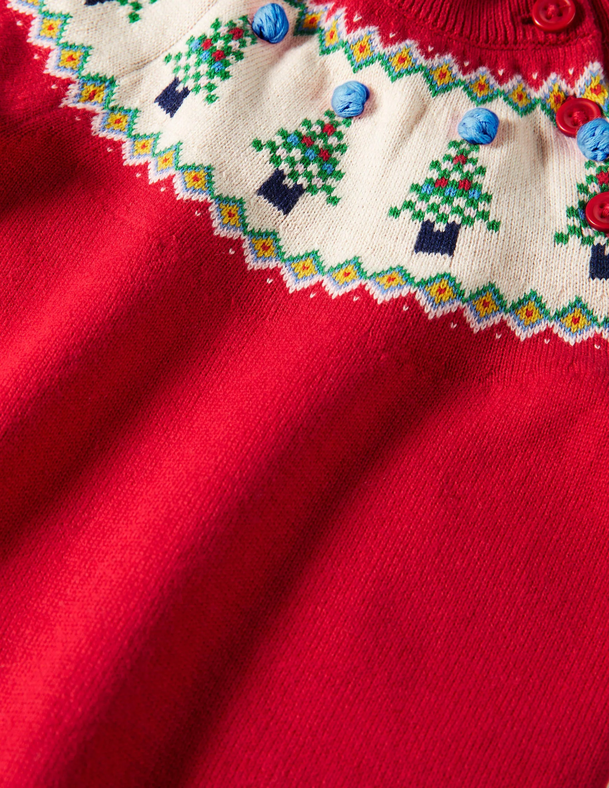 Weihnachtlicher Fair-Isle-Strampler-Rockabilly-Rot - Image 3