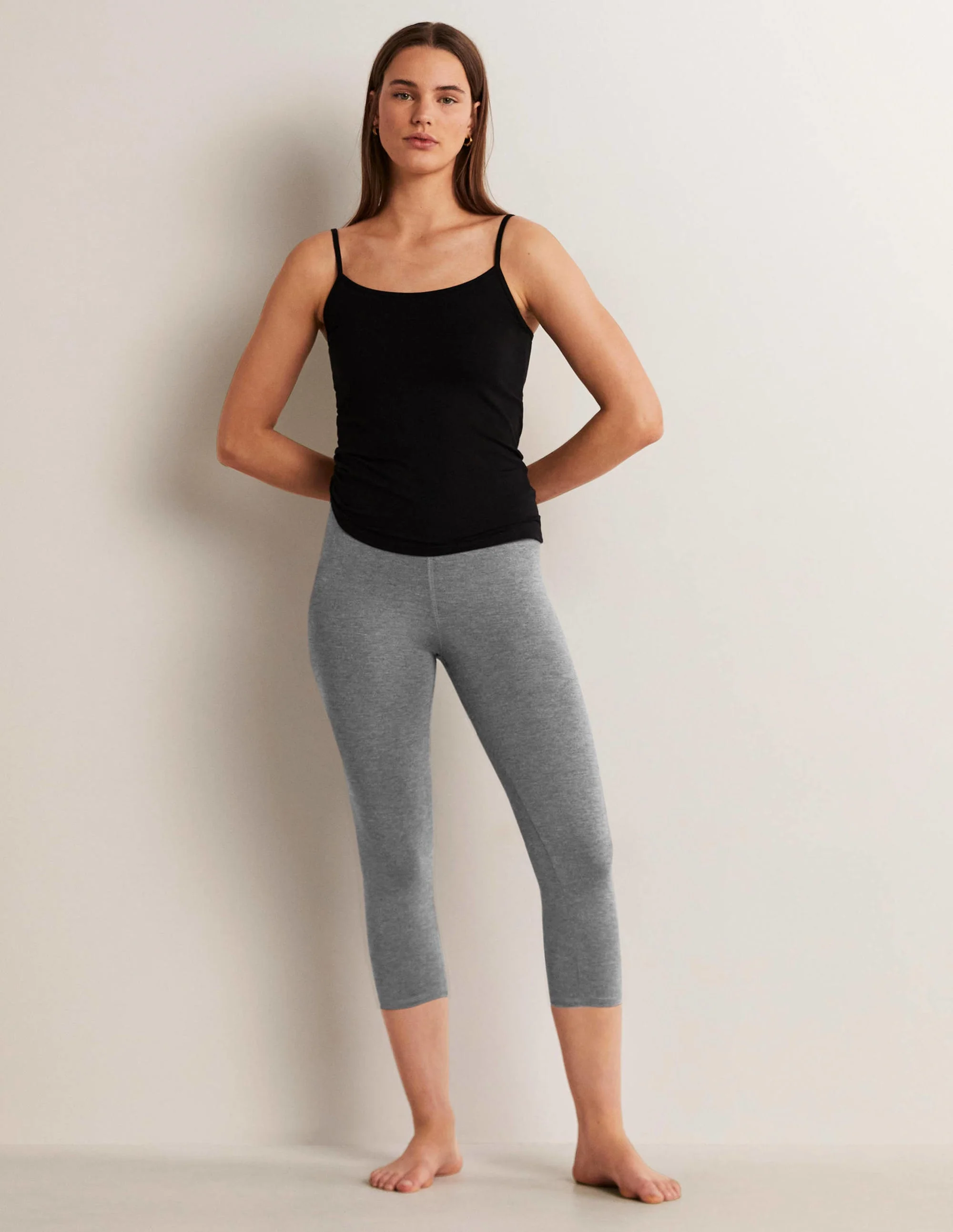 7/8-Jerseyleggings mit hoher Taille-Anthrazit - Image 5