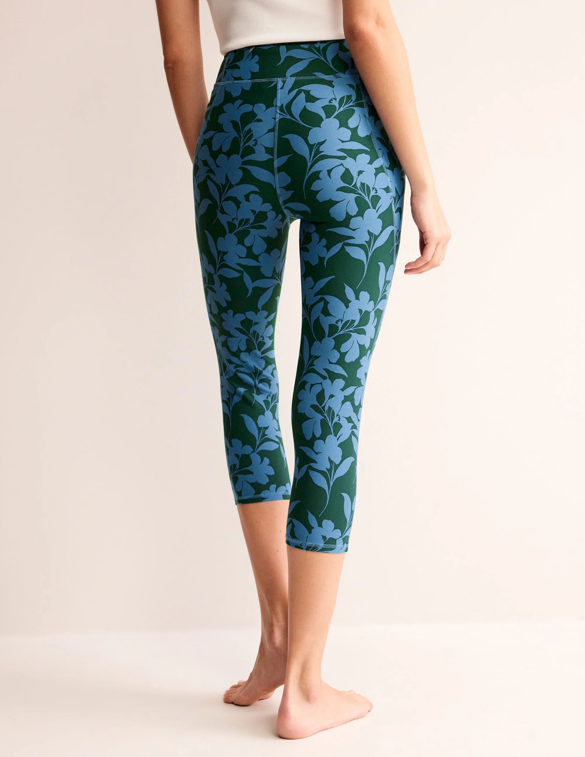 7/8-Leggings mit hohem Bund und Taschen-Duke Stripe - Image 3