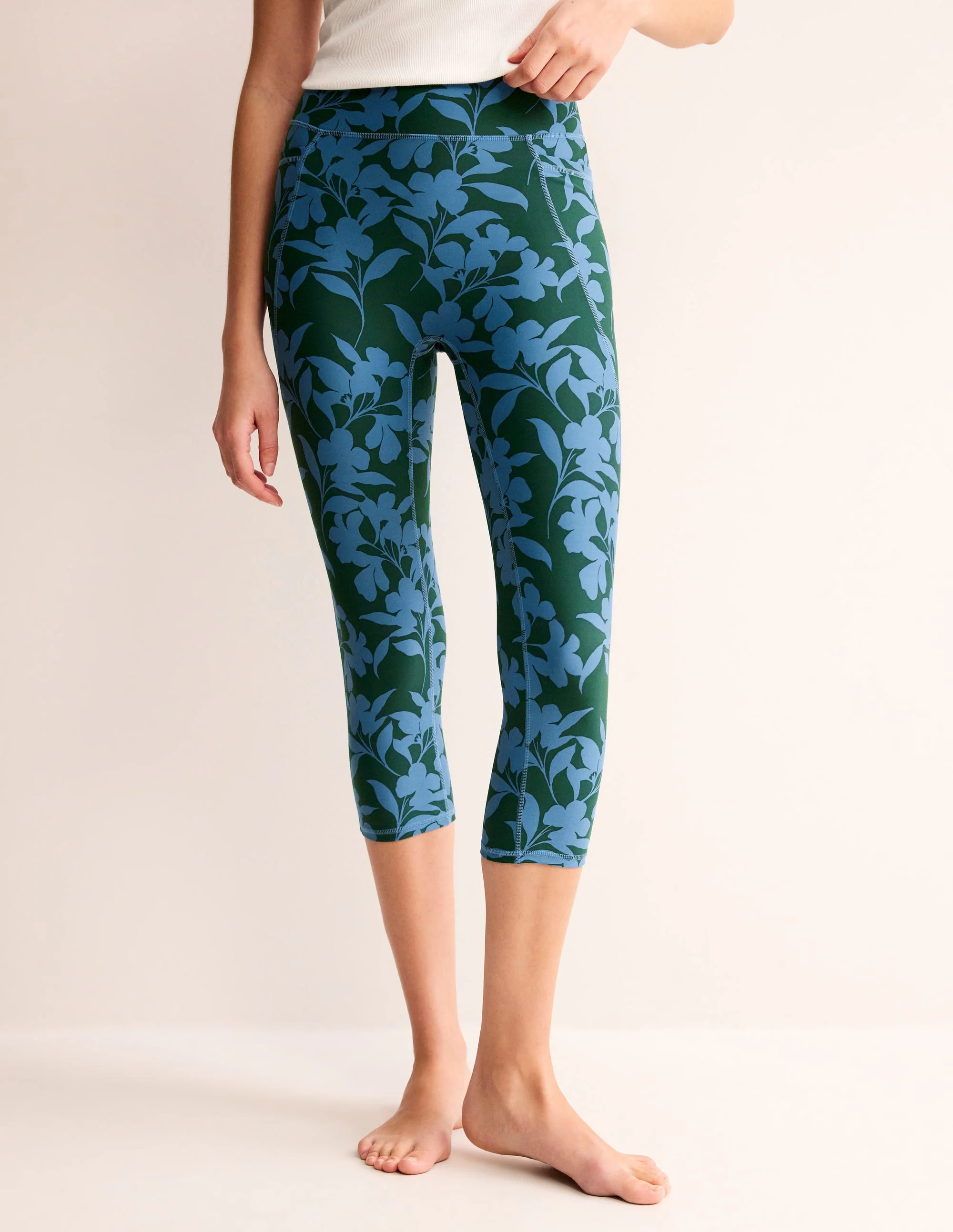 7/8-Leggings mit hohem Bund und Taschen-Duke Stripe - Image 4