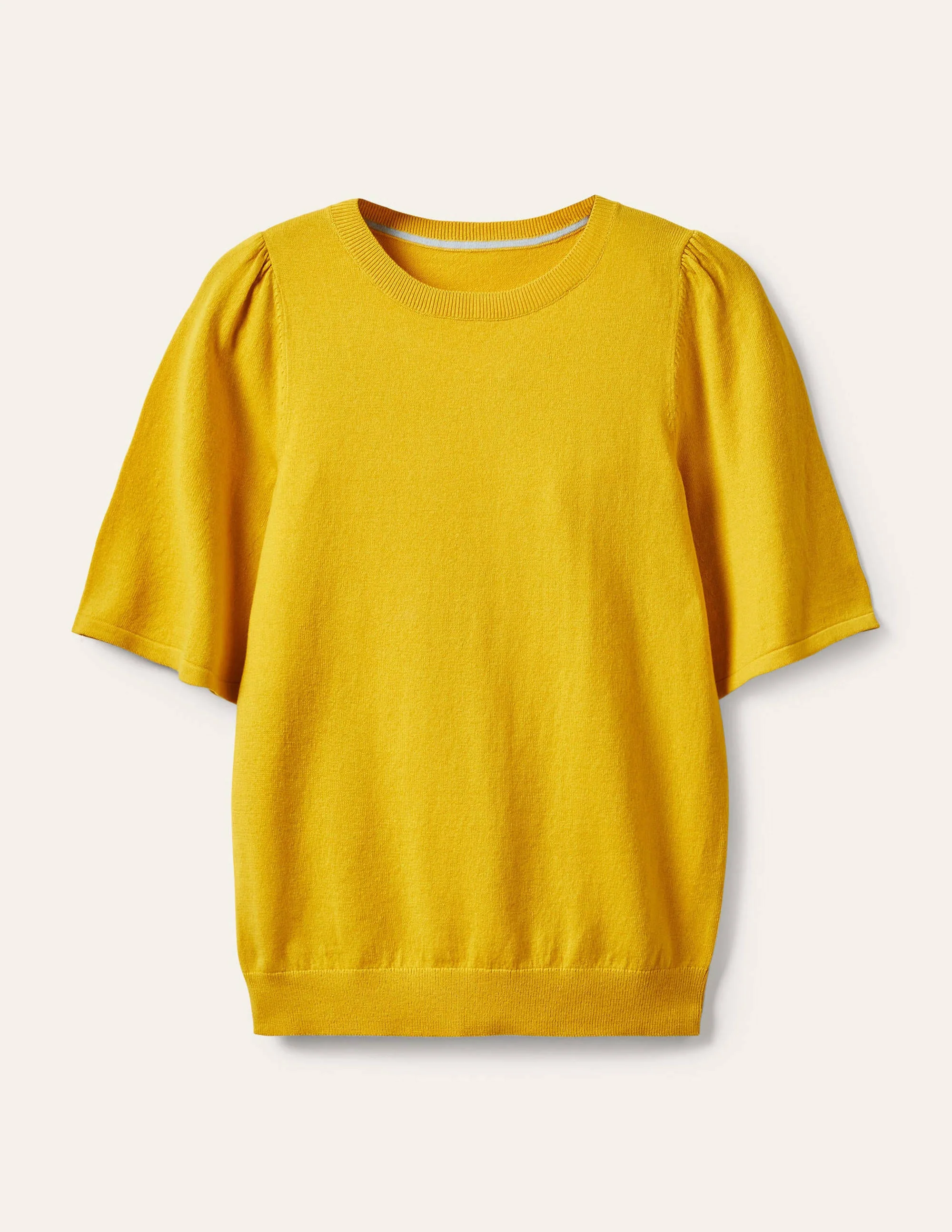Abbotsbury Strick-T-Shirt-Narzissengelb - Image 7