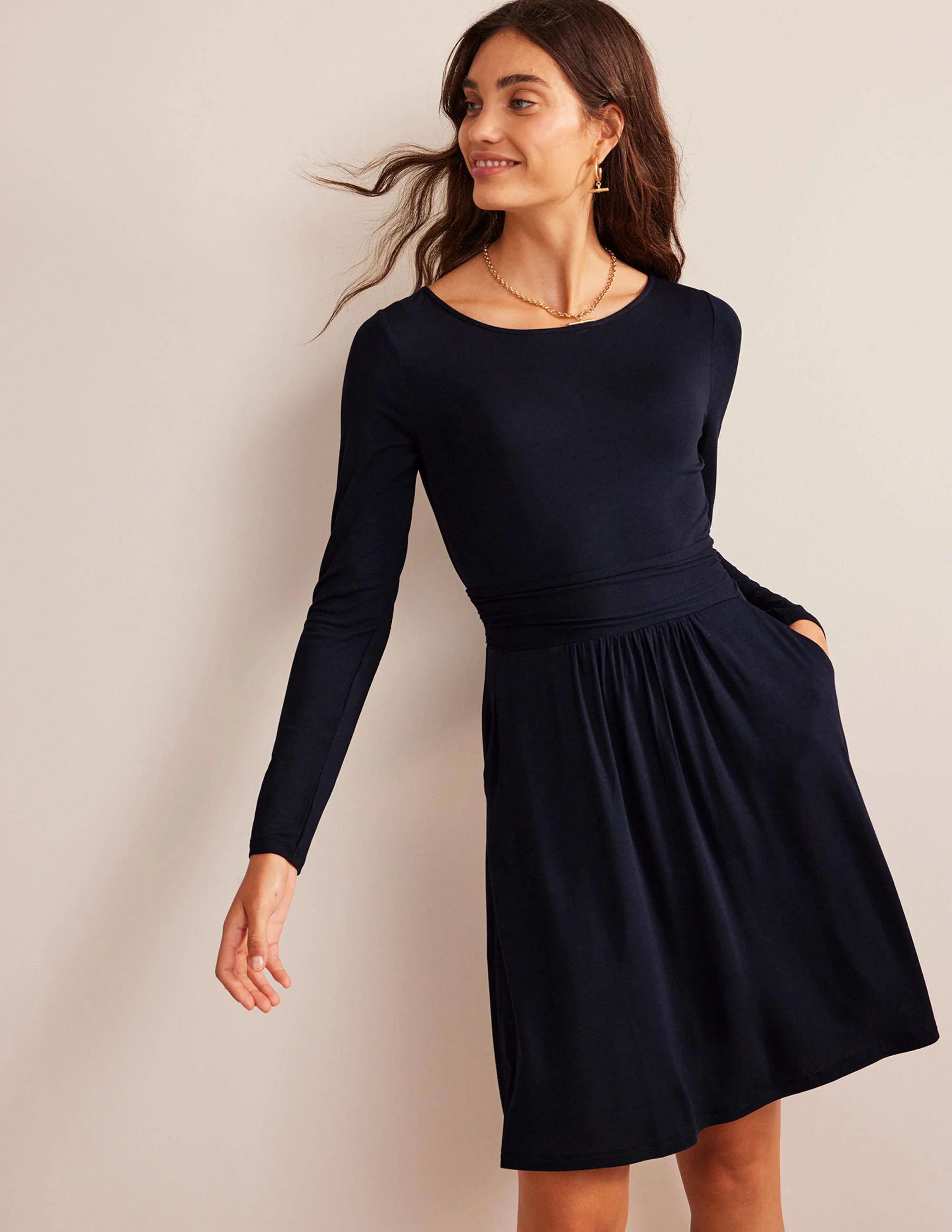 Abigail Jerseykleid-Marineblau