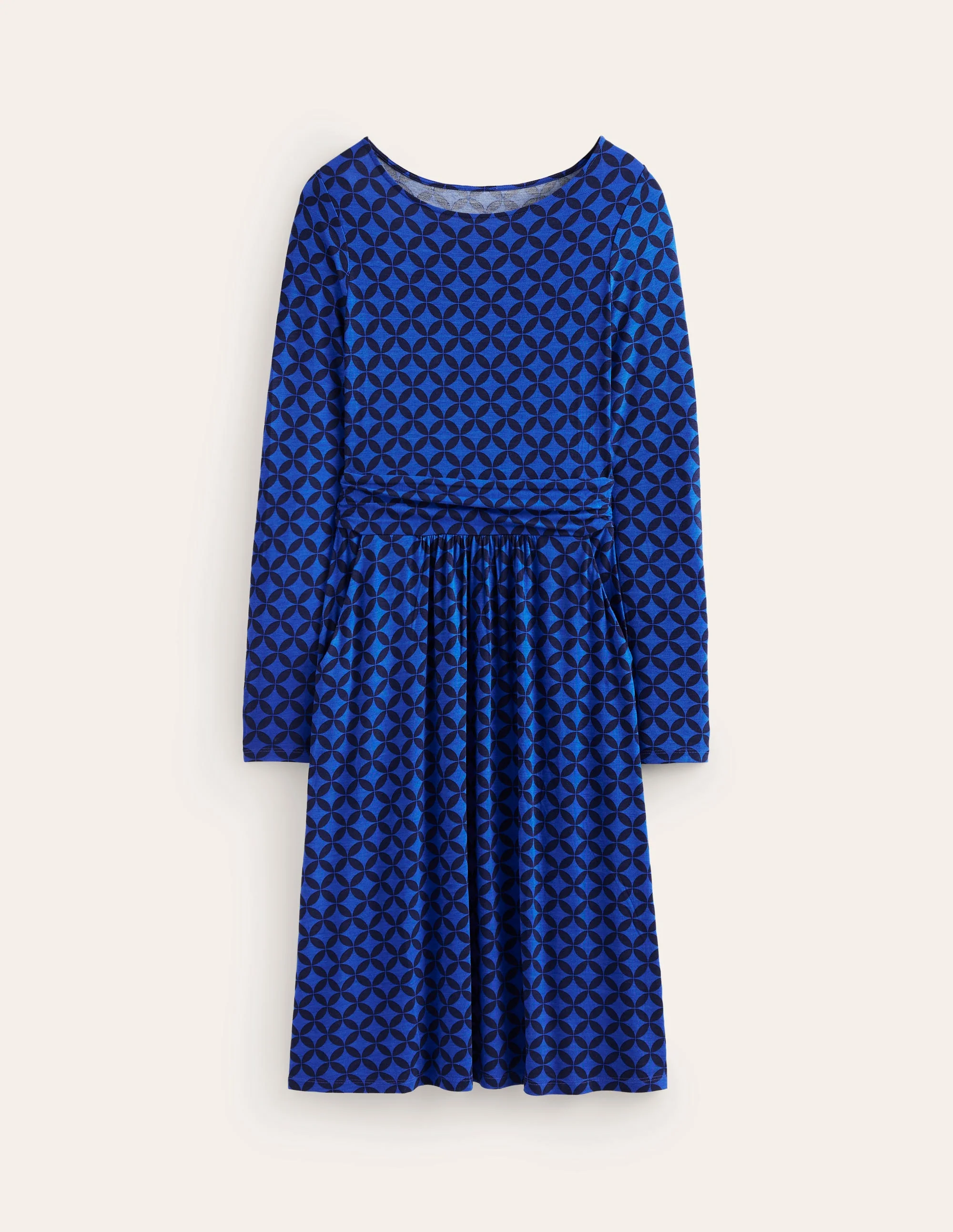 Abigail Jerseykleid-Surf the Web, Abgestufte Diamanten - Image 5