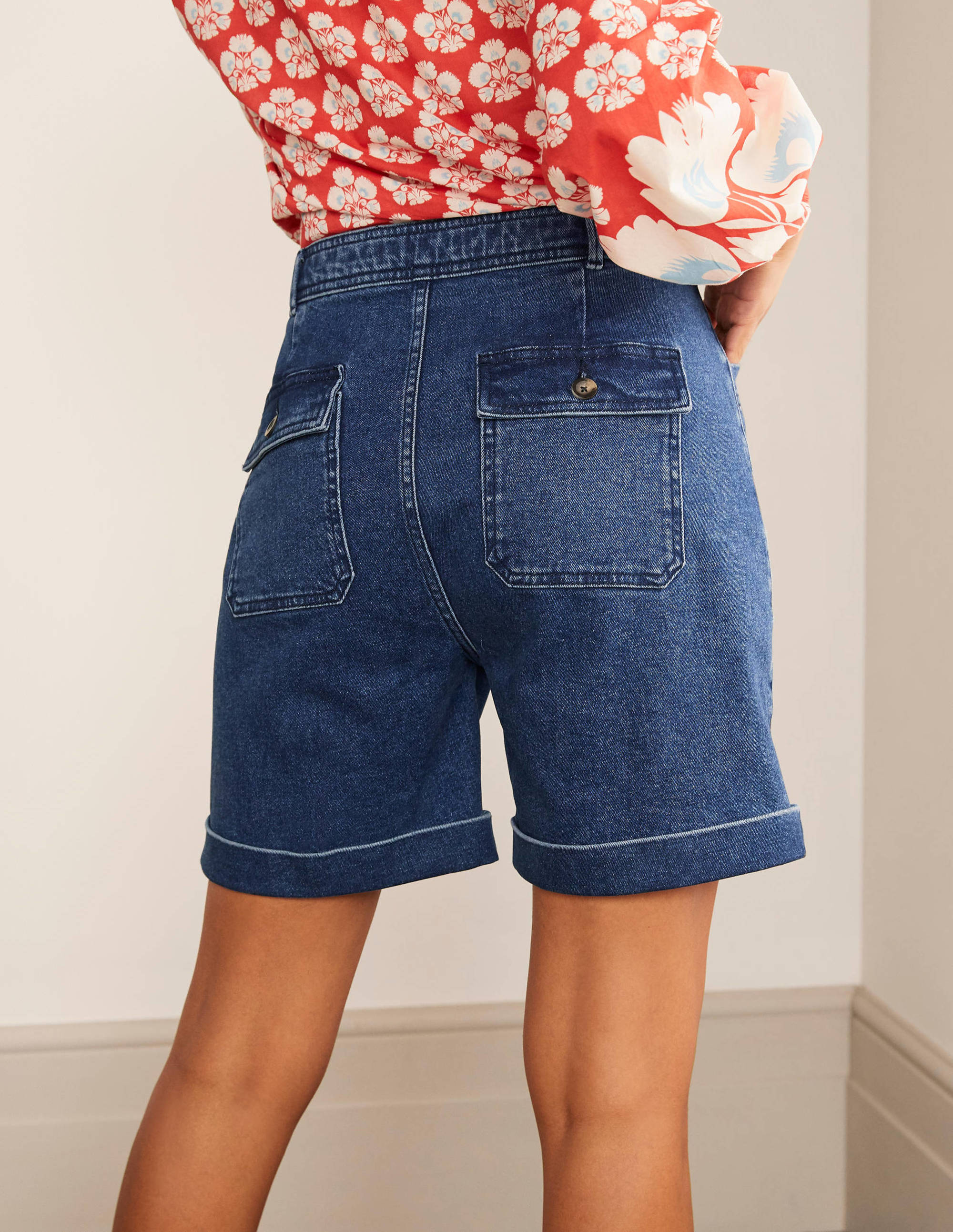 Abingdon Chino-Shorts-Mittleres Vintageblau - Image 2