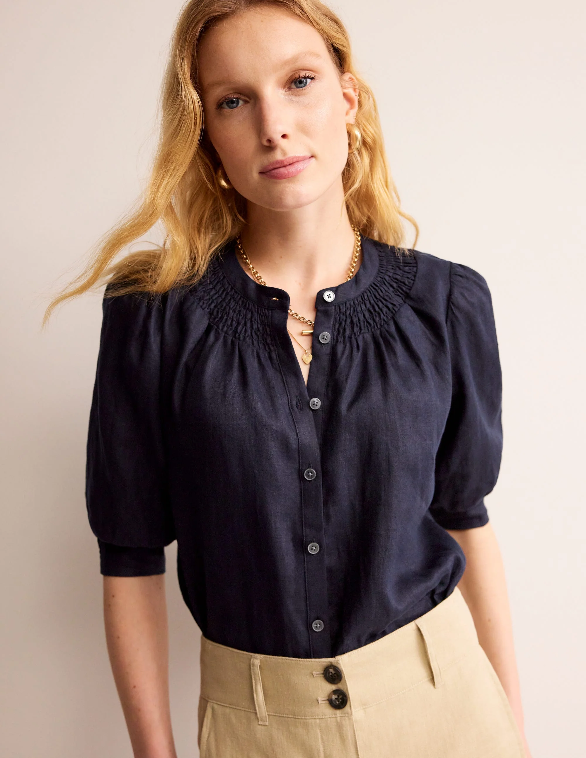 Ada Leinenoberteil-Aqua Marine Marl - Image 2