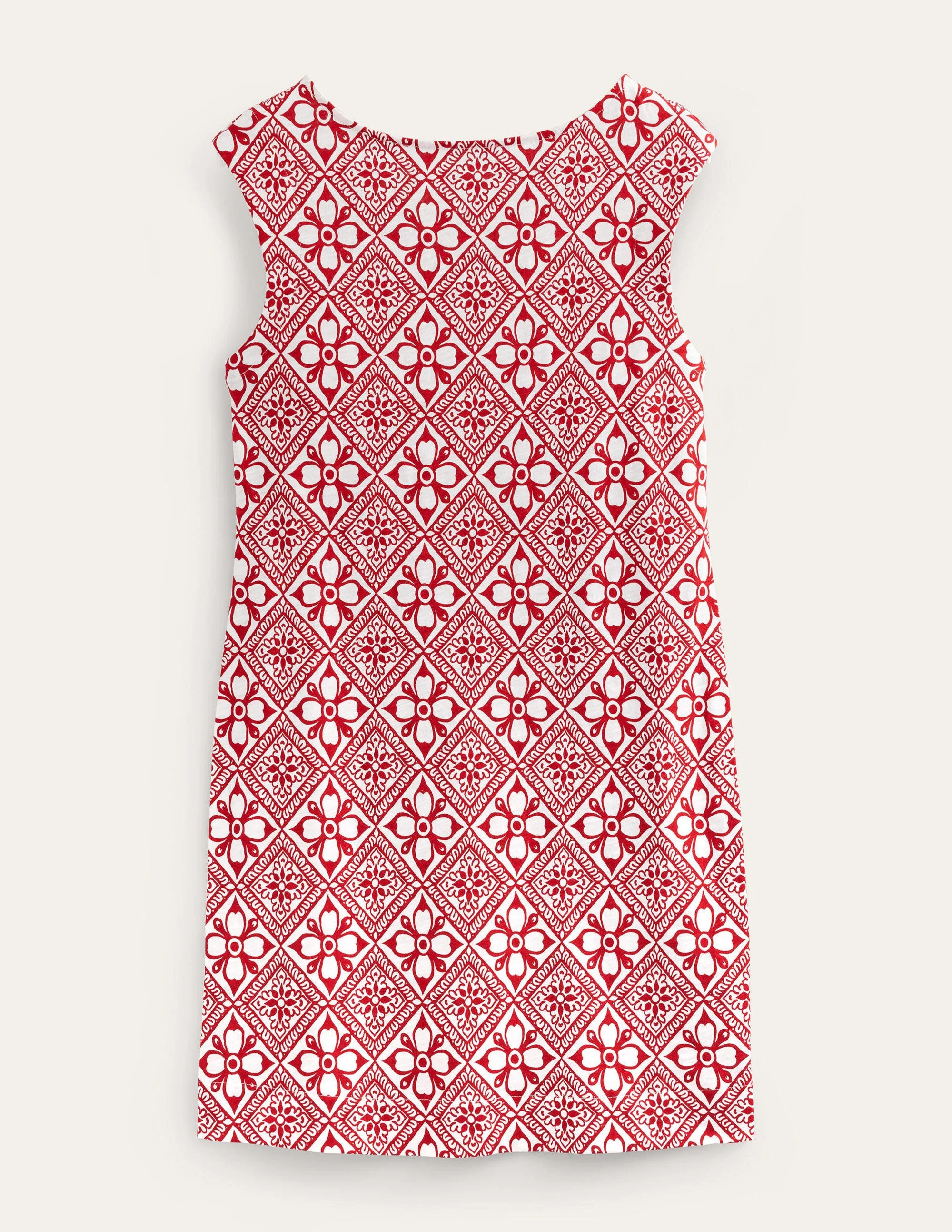 Ärmelloses Jersey-Etuikleid-Weihnachtsstern, Block Pome - Image 5