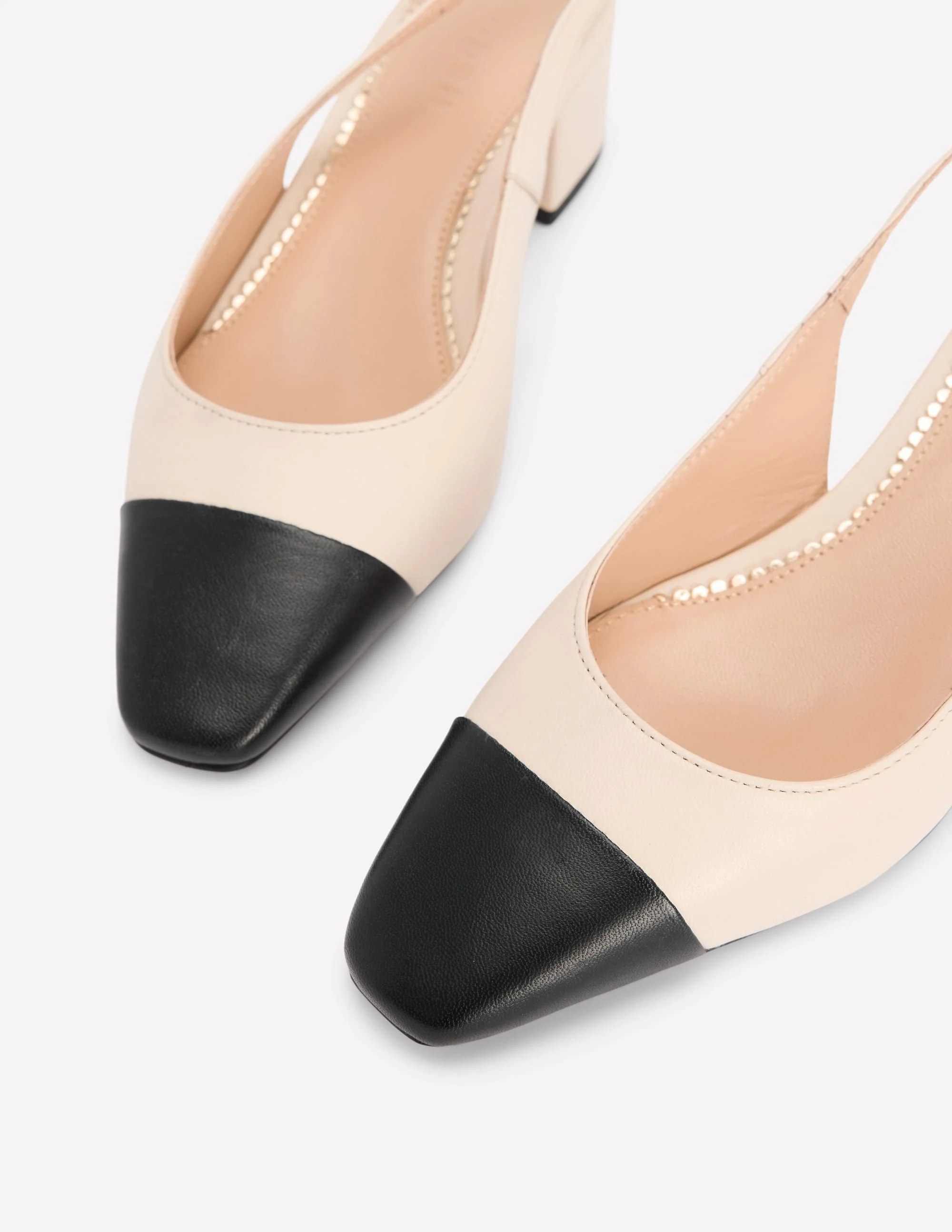 Ailsa Slingbacks mit Blockabsatz-Beige - Image 4