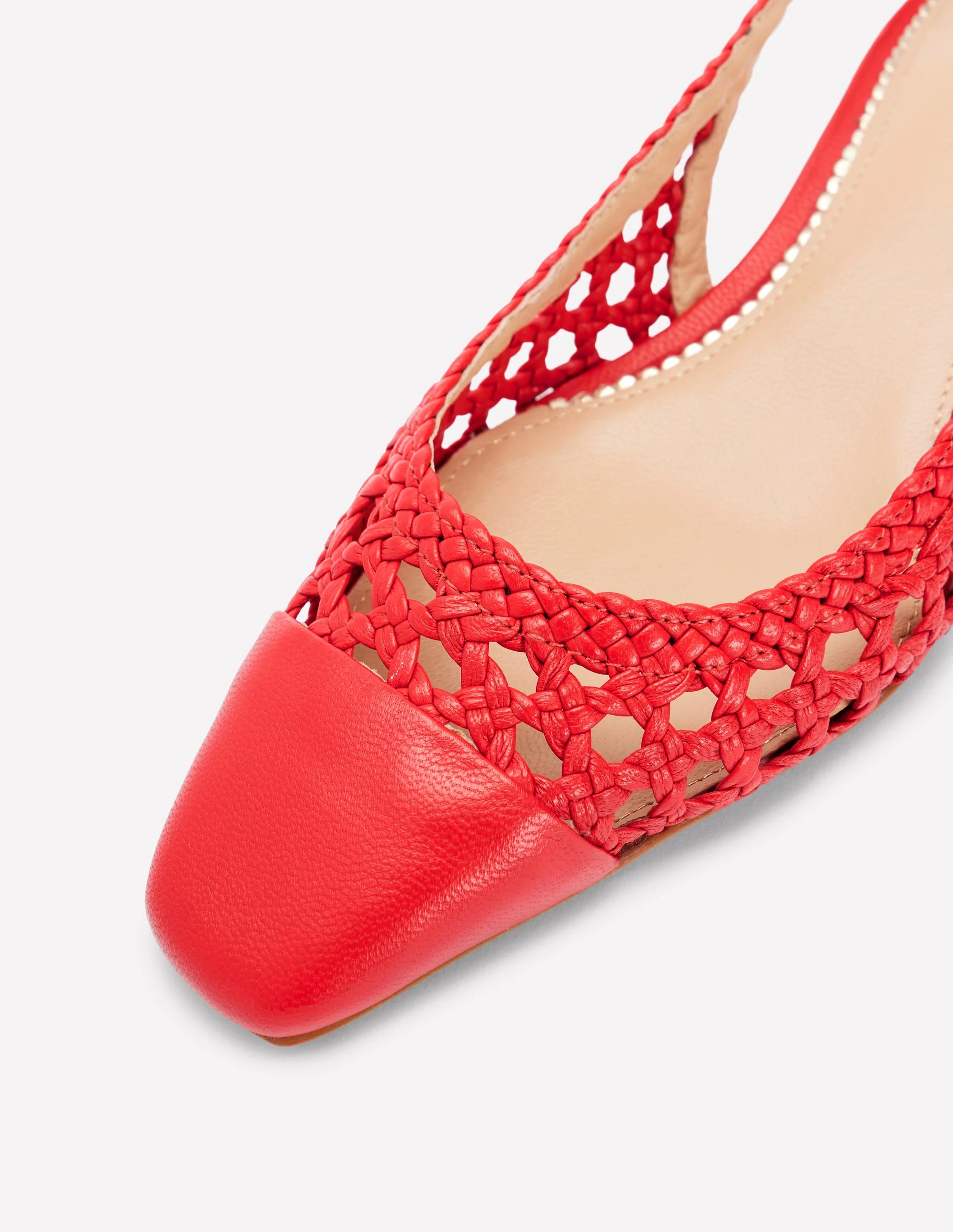 Ailsa Slingbacks mit Blockabsatz-Briefkastenrot Gewebt - Image 4